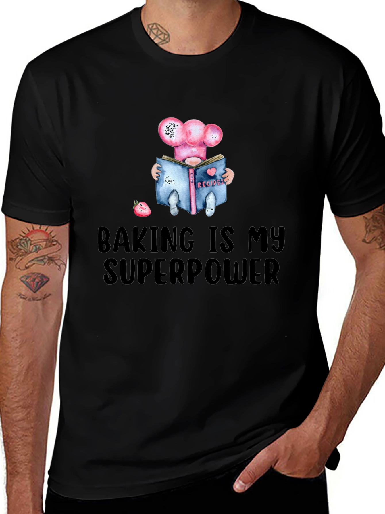 Baking is My Superpower Chef T-Shirt