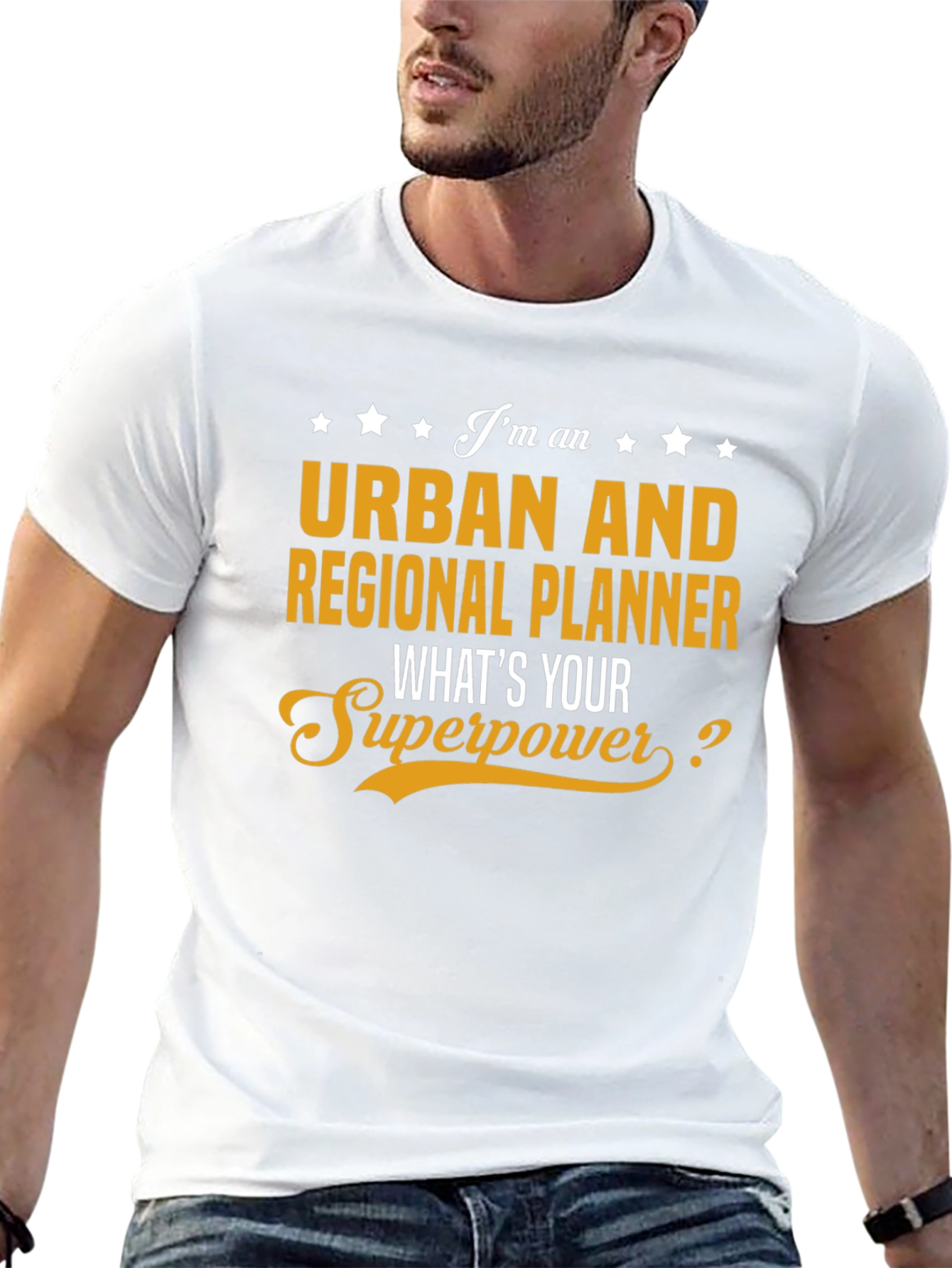 Urban Planner Superpower Black T-Shirt