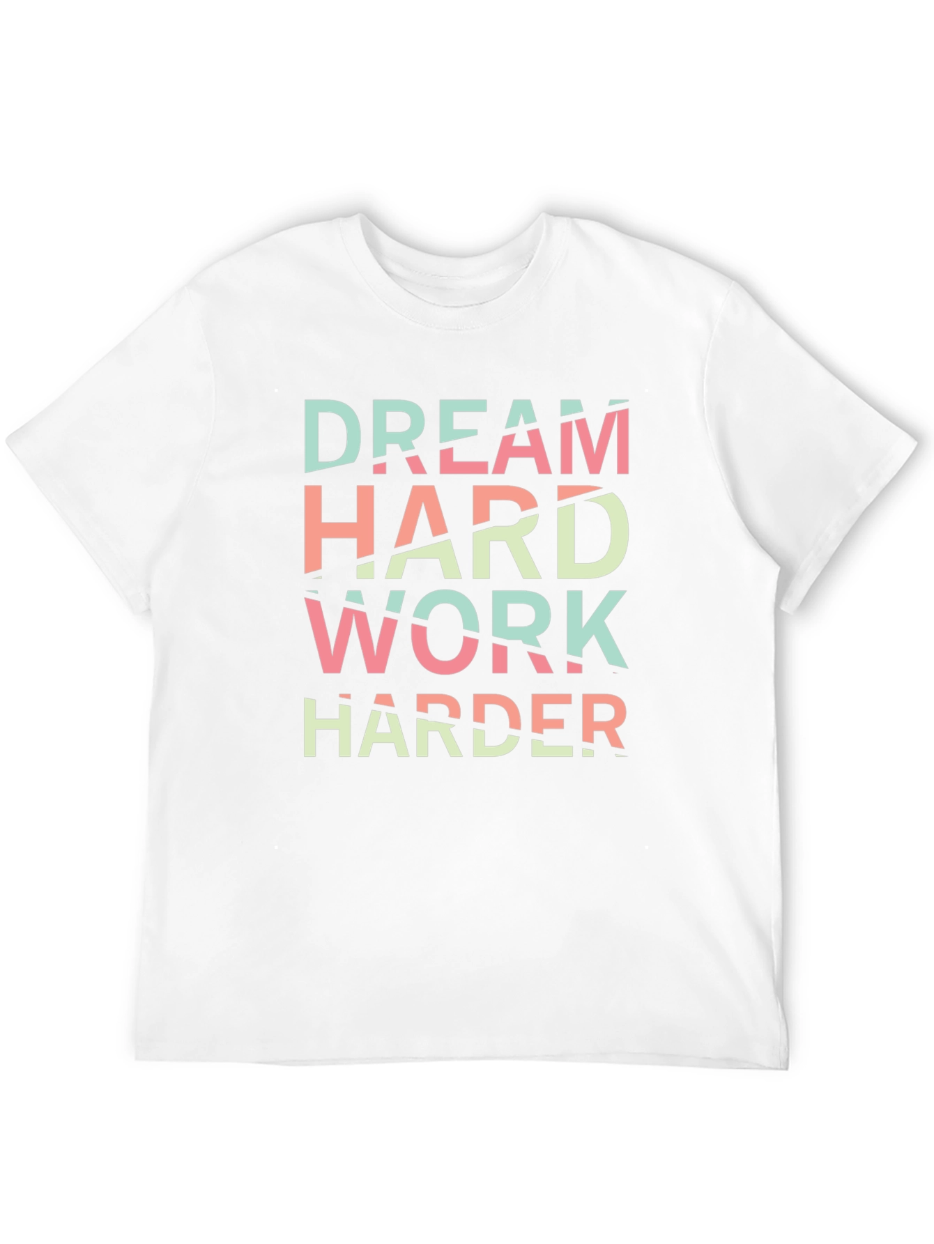 Dream Hard Work Harder Black Graphic Tee