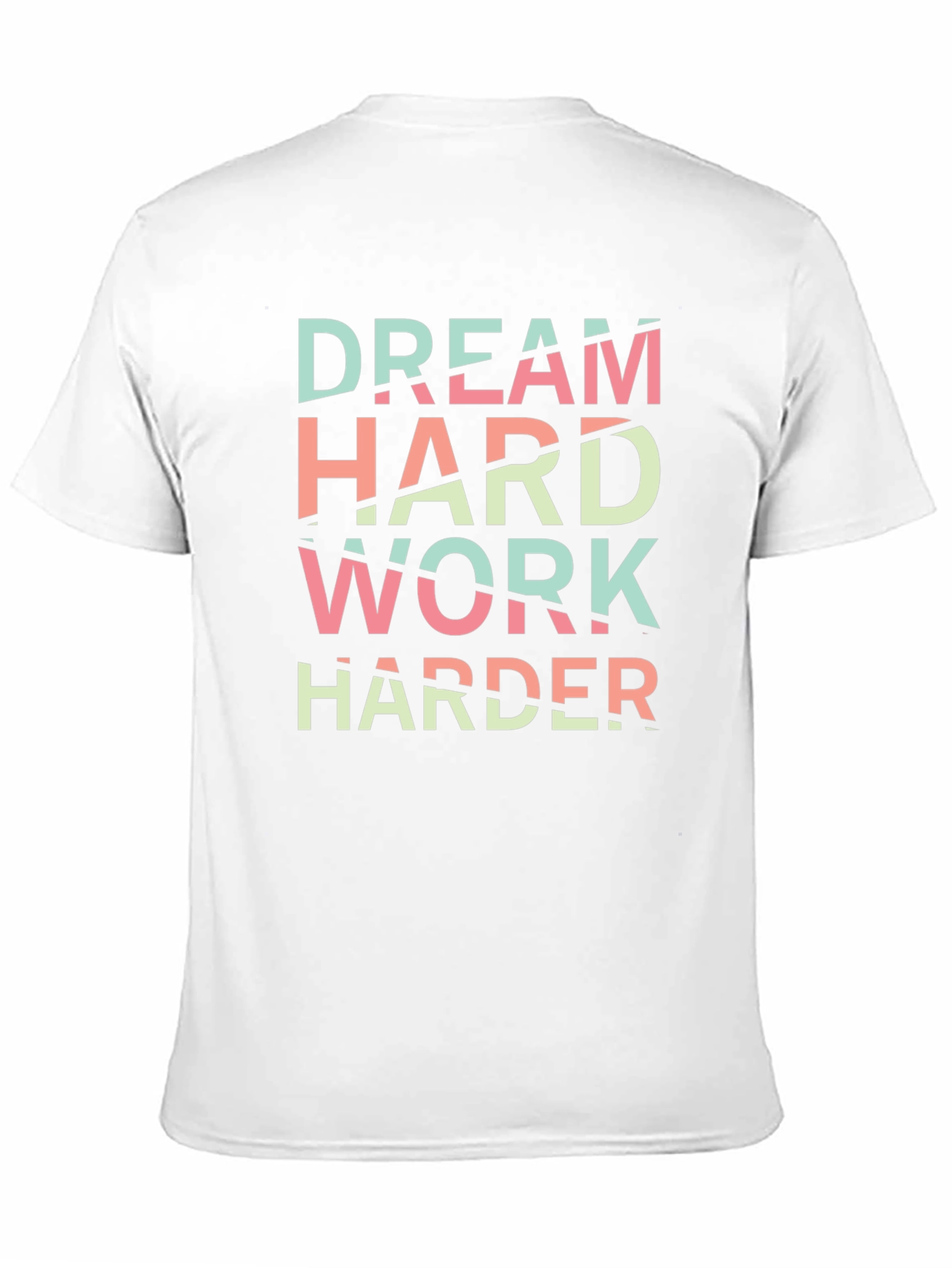 Dream Hard Work Harder Black Graphic Tee
