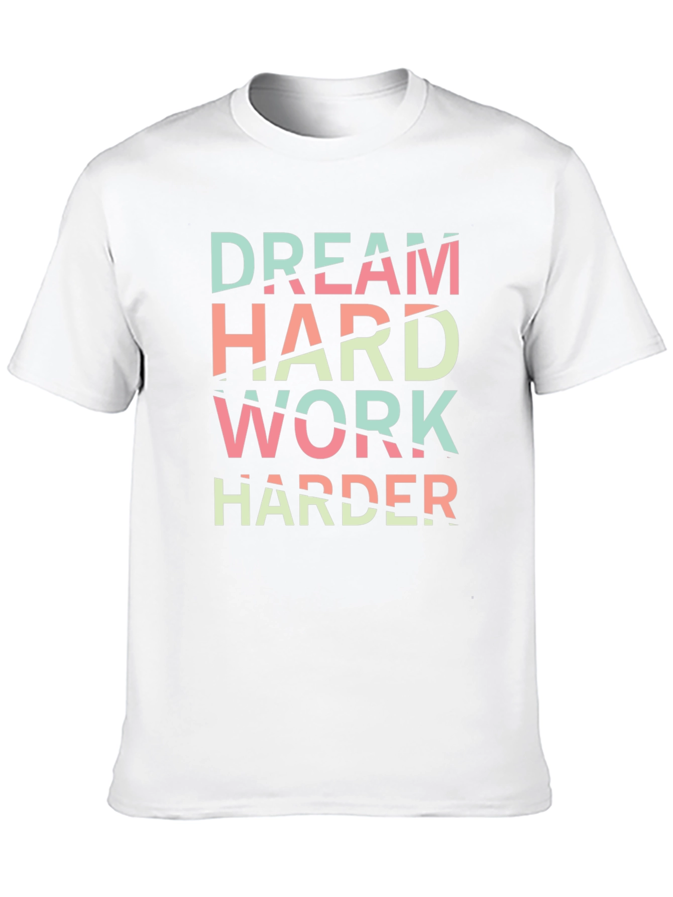 Dream Hard Work Harder Black Graphic Tee