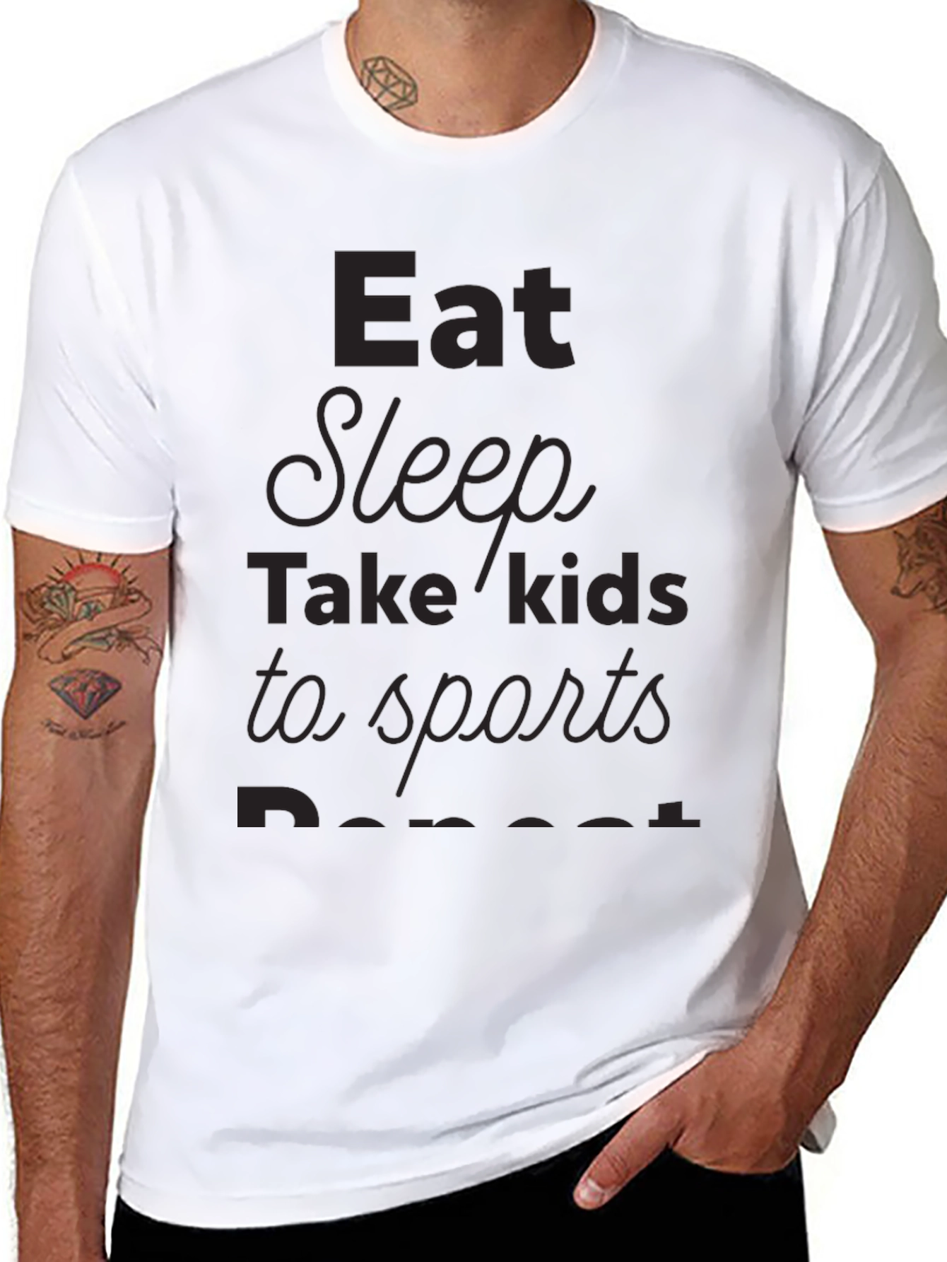 Eat Sleep Take Kids to Sports Repeat T-Shirt