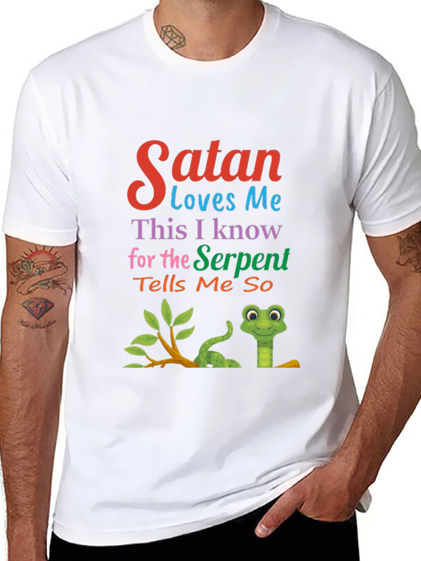 Satan Loves Me Graphic Tee