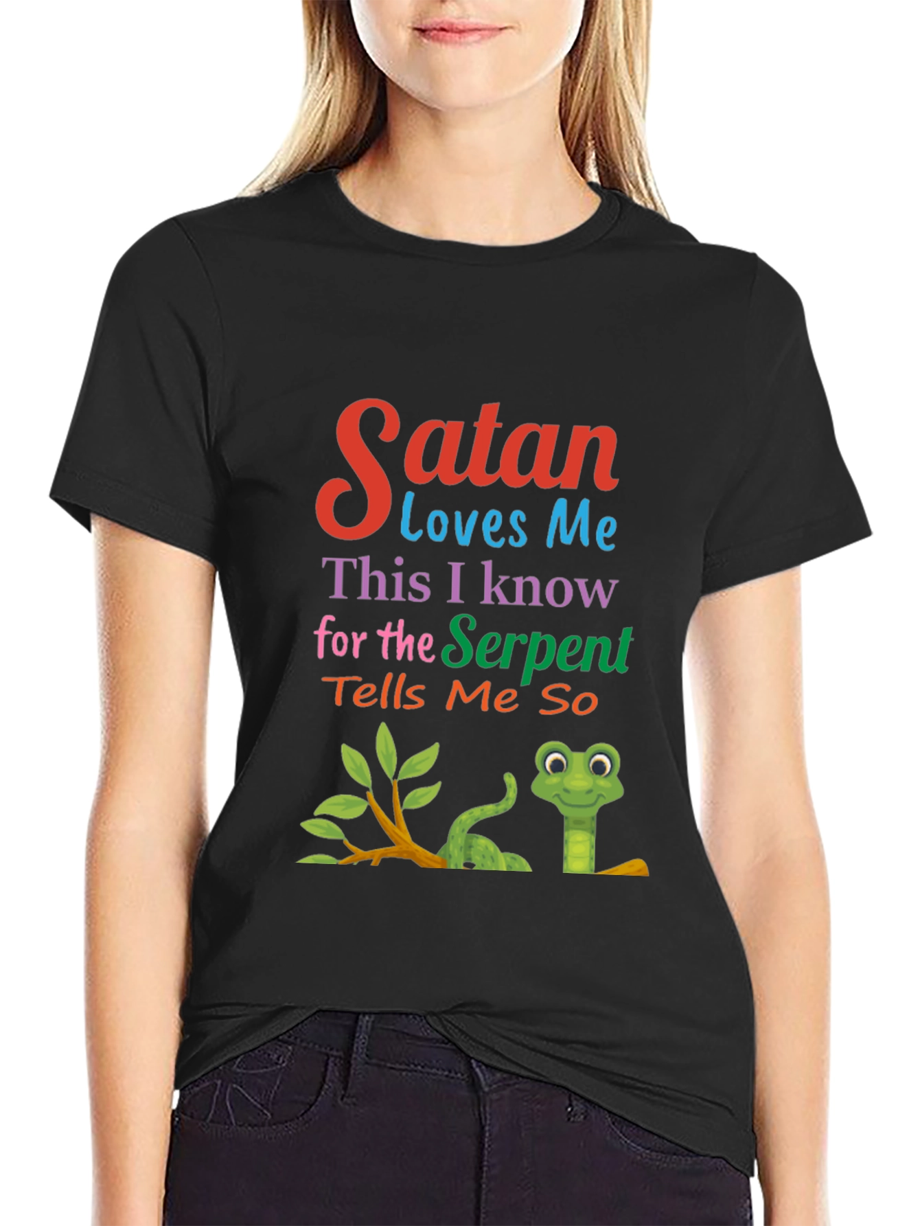 Satan Loves Me Graphic Tee