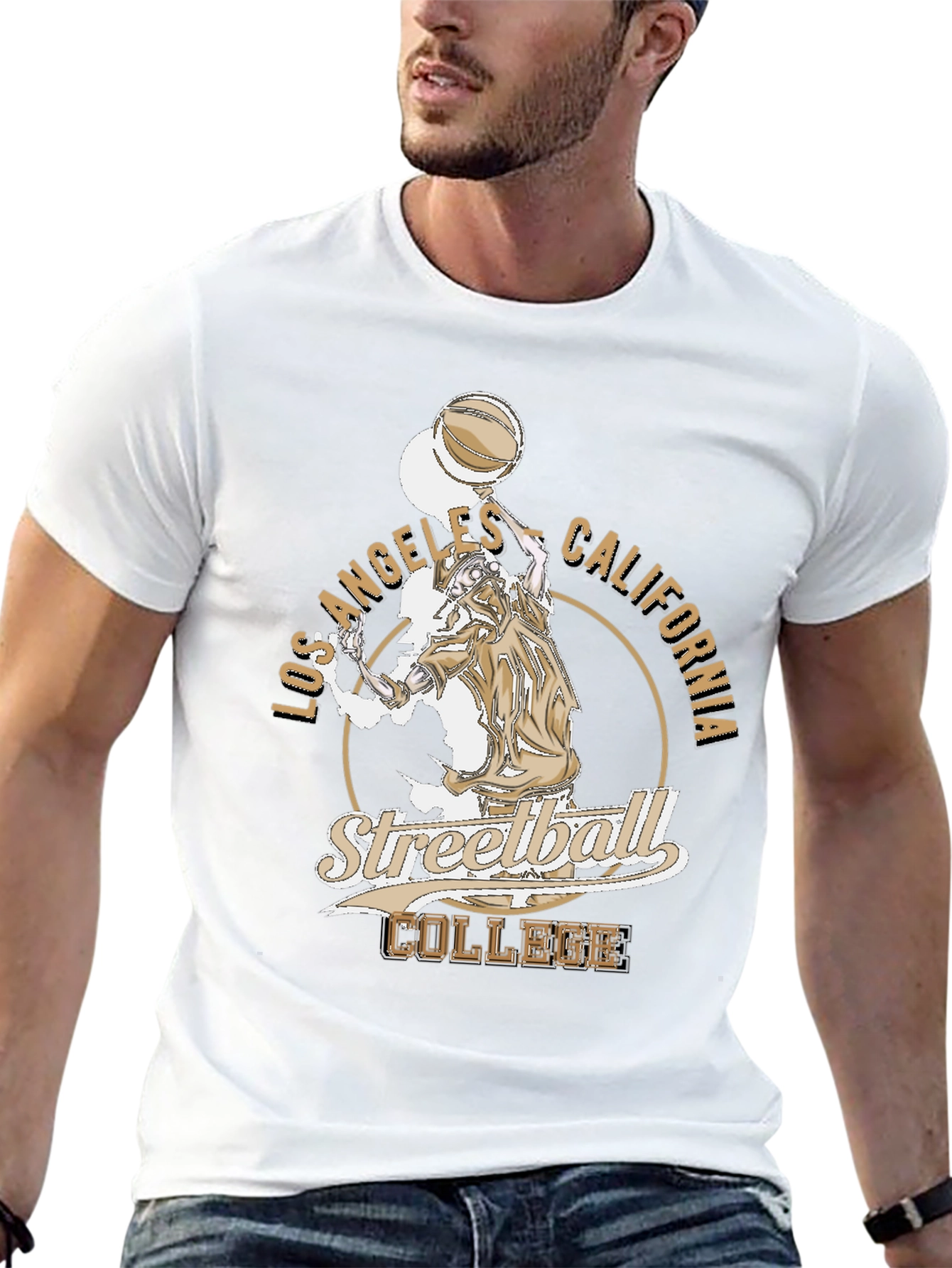 Los Angeles Streetball College Graphic Tee