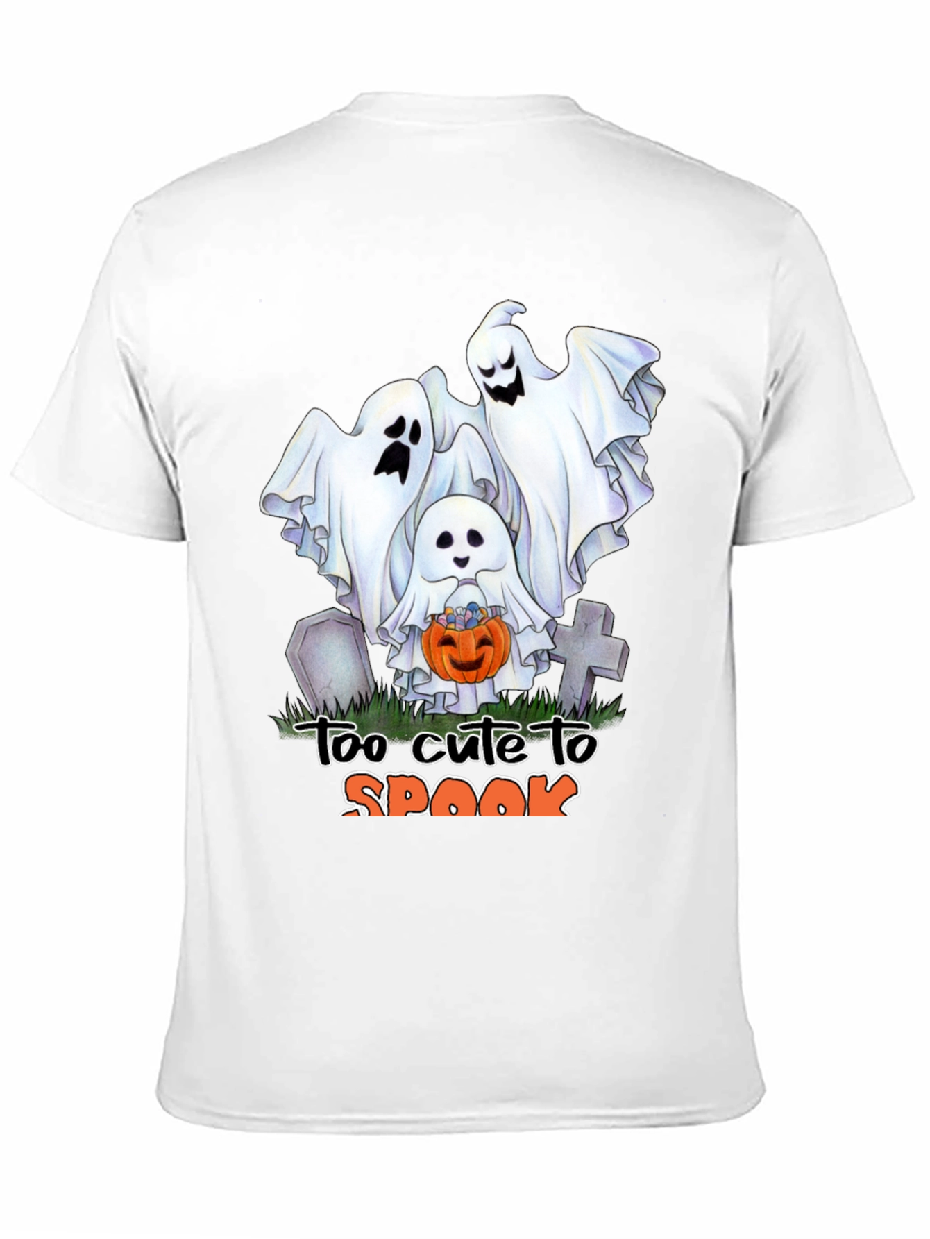 Cute Halloween Ghost T-Shirt: Too Cute to Spook