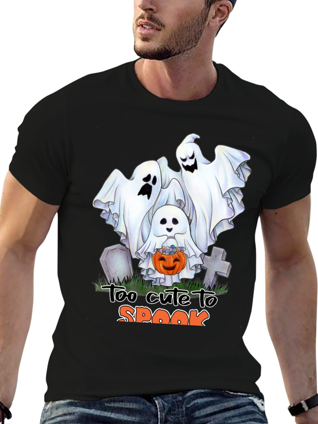 Cute Halloween Ghost T-Shirt: Too Cute to Spook