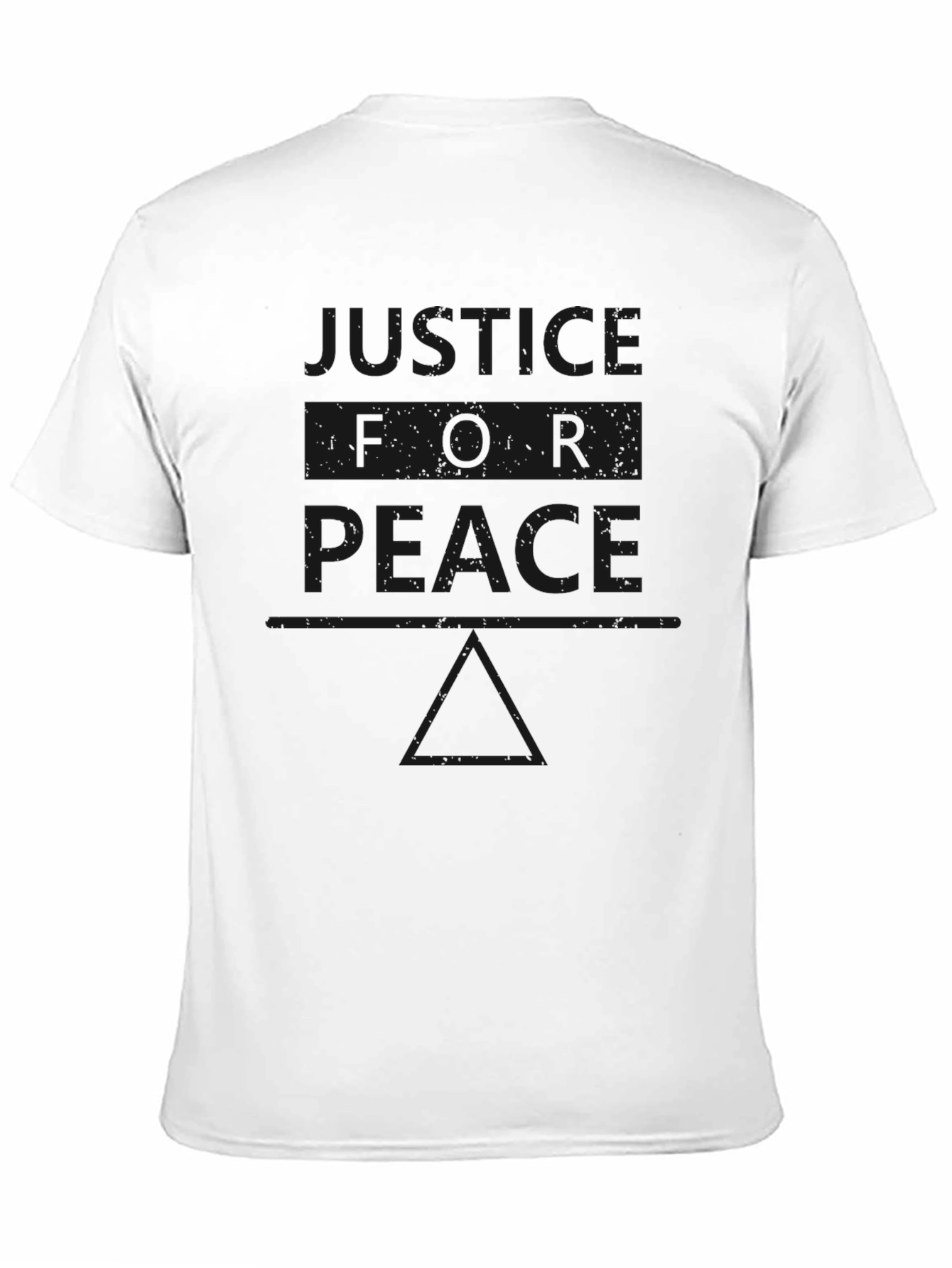 Justice for Peace Graphic T-Shirt - Black