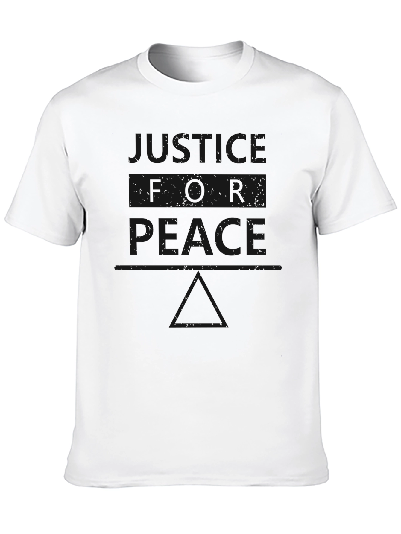 Justice for Peace Graphic T-Shirt - Black