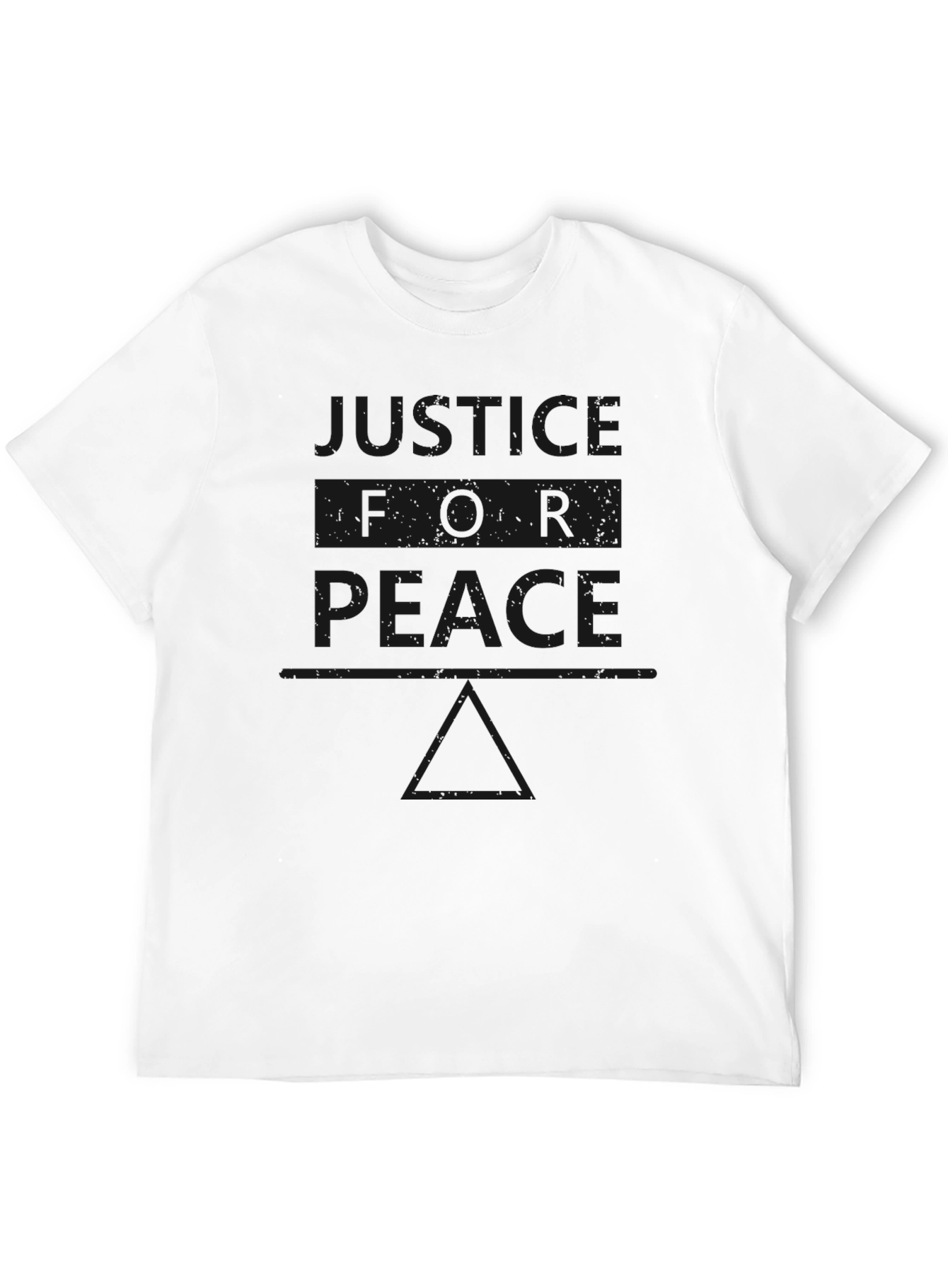 Justice for Peace Graphic T-Shirt - Black