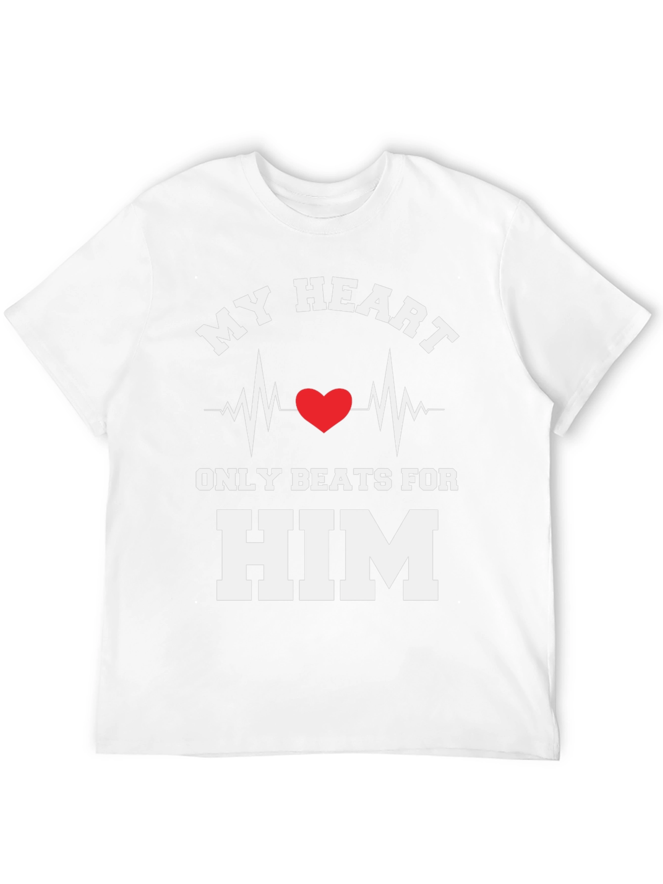 My Heart Beats For Him Graphic Tee