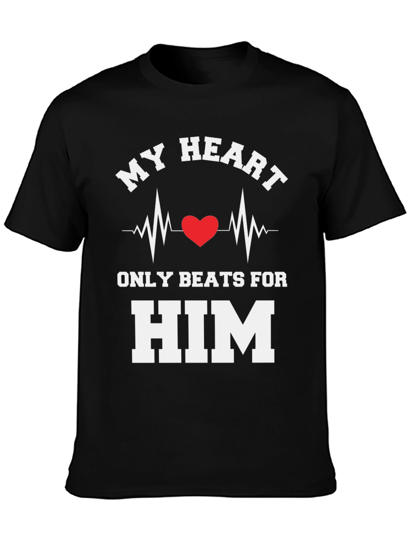 My Heart Beats For Him Graphic Tee