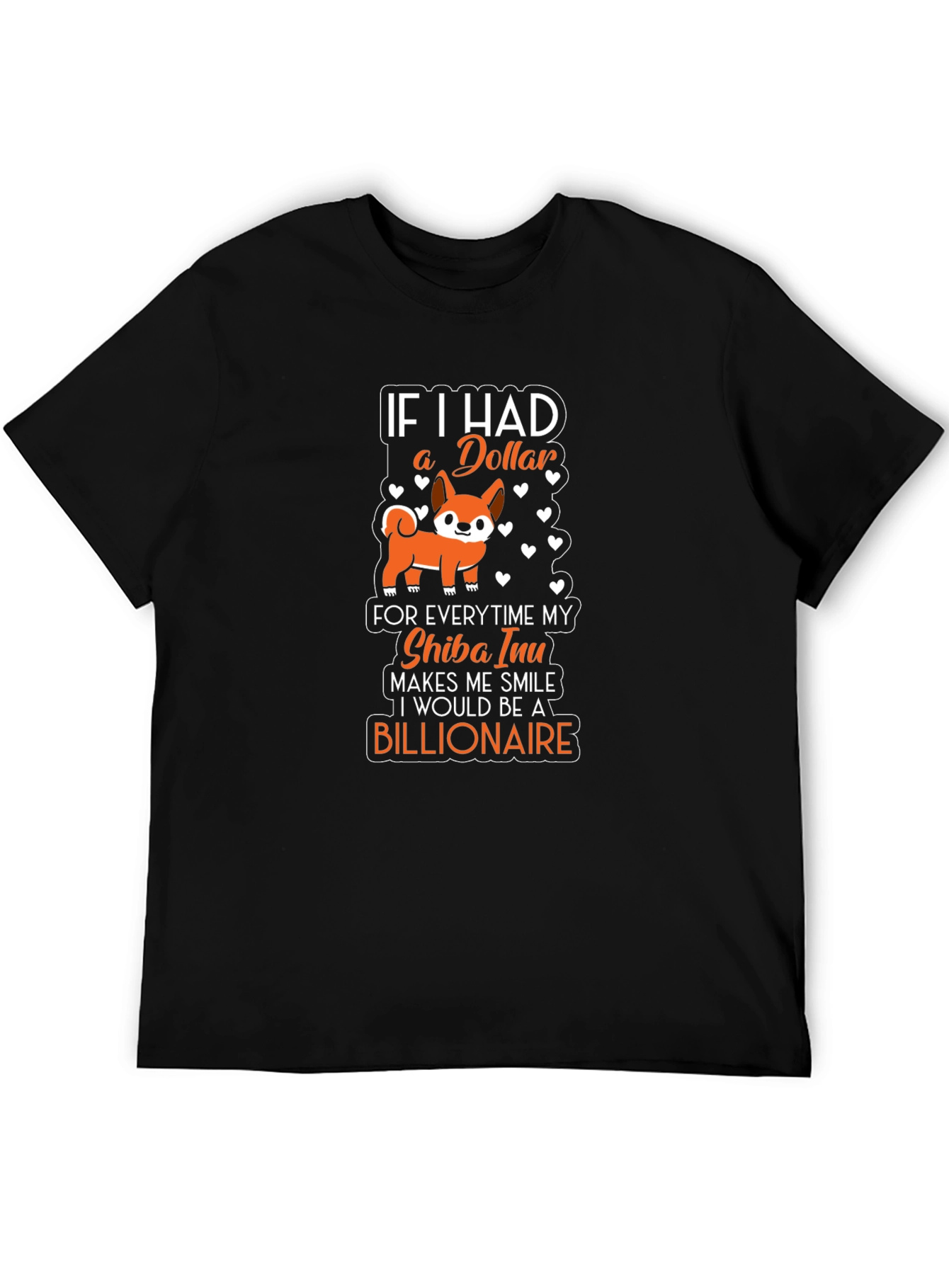 Shiba Inu Billionaire T-Shirt - Dog Lover Gift