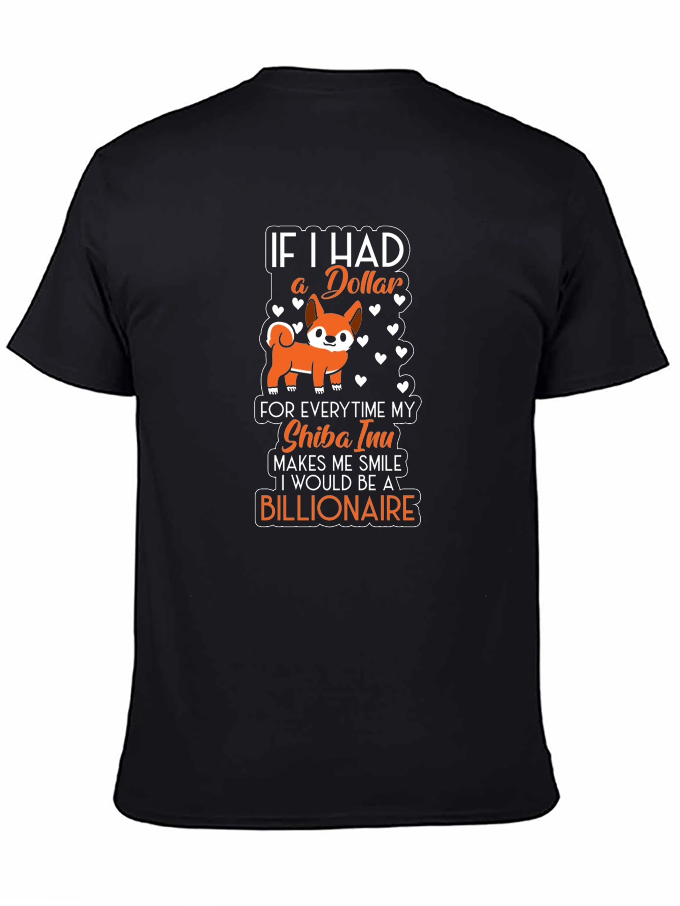 Shiba Inu Billionaire T-Shirt - Dog Lover Gift
