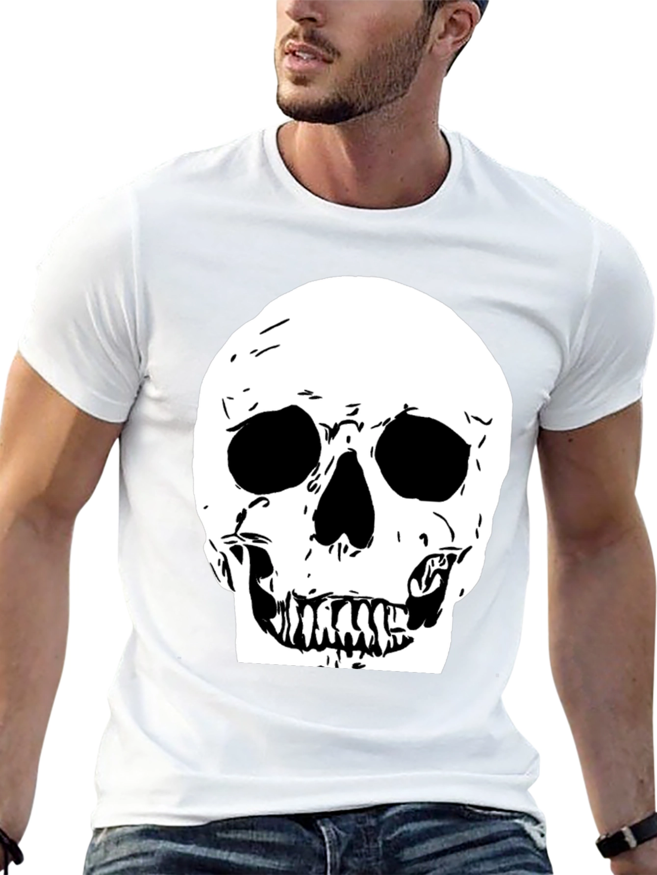 Skull Graphic Black Tee