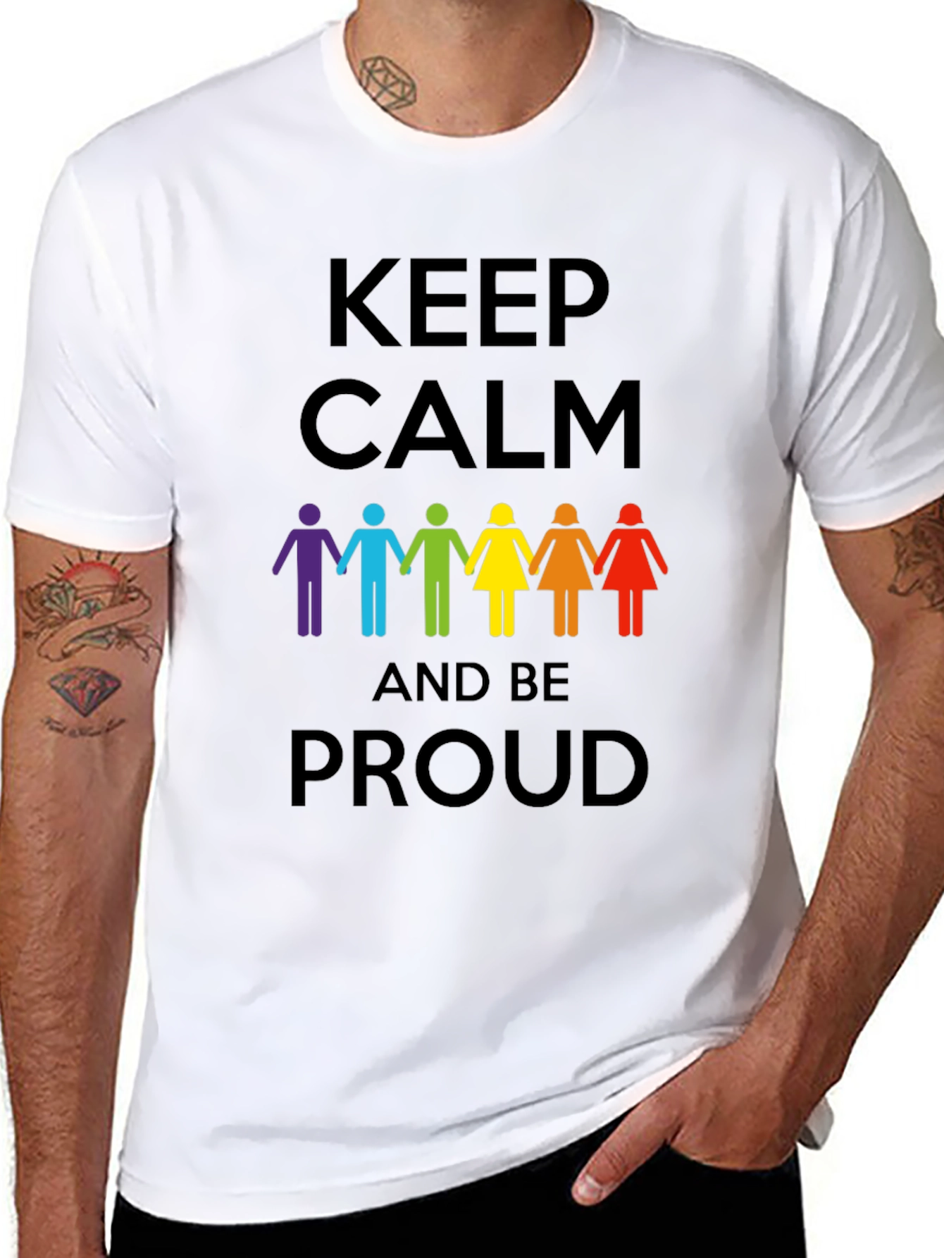 Keep Calm and Be Proud Graphic Tee