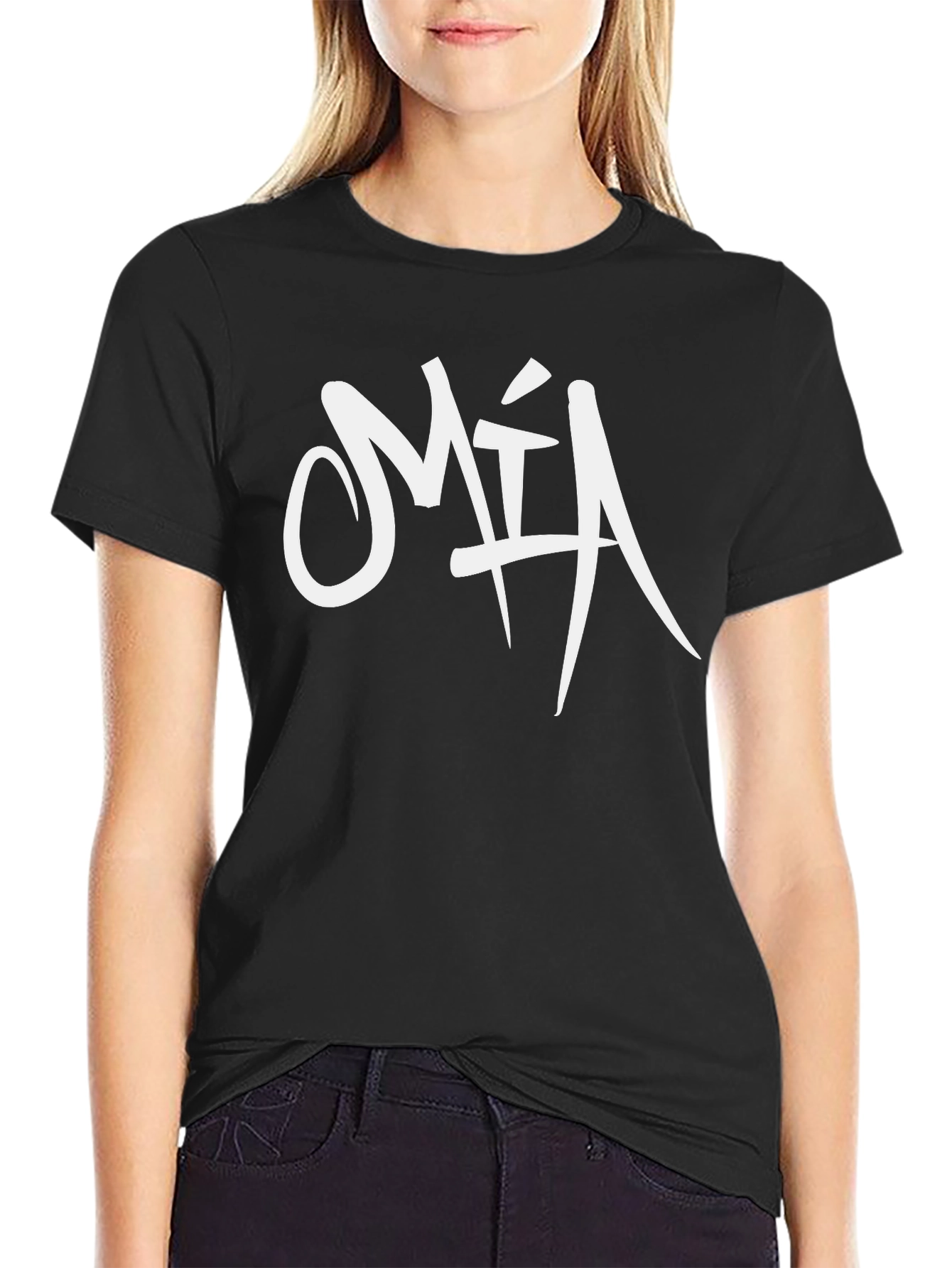 M.I.A. Graphic Tee - Black Cotton T-Shirt