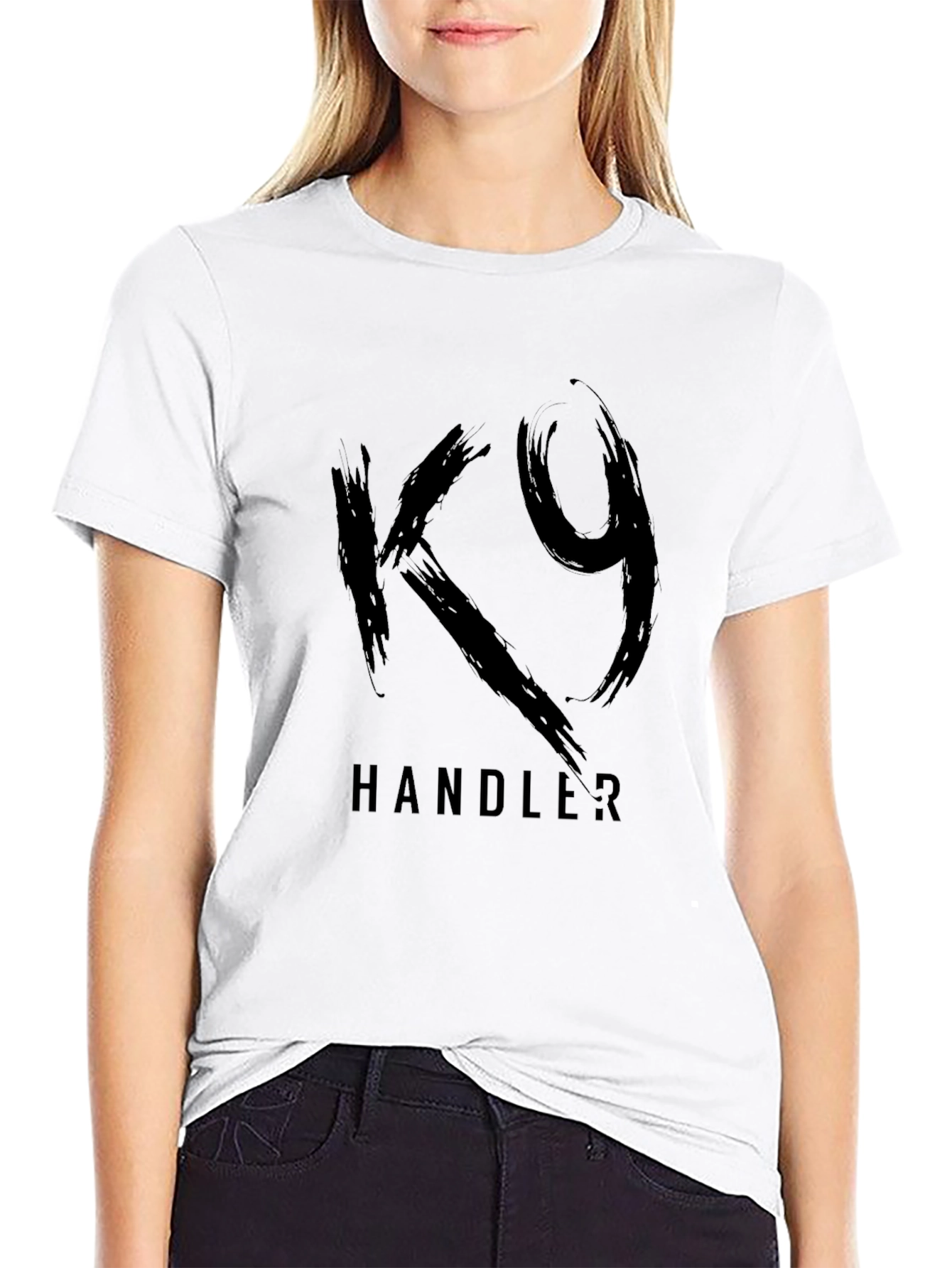 K9 Handler Black Graphic Tee