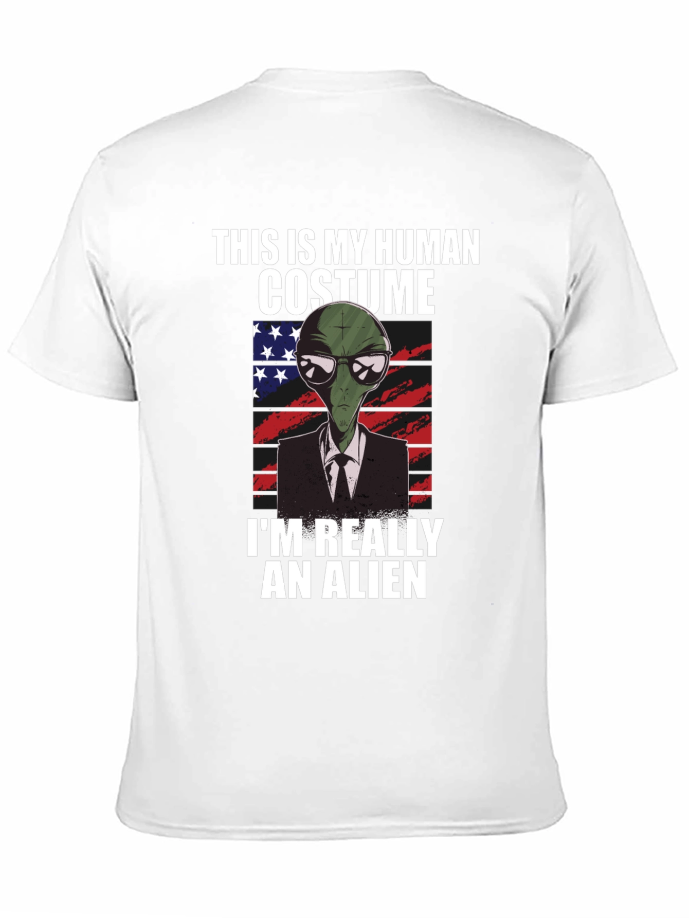 Human Costume Alien T-Shirt: Funny & Unique Design