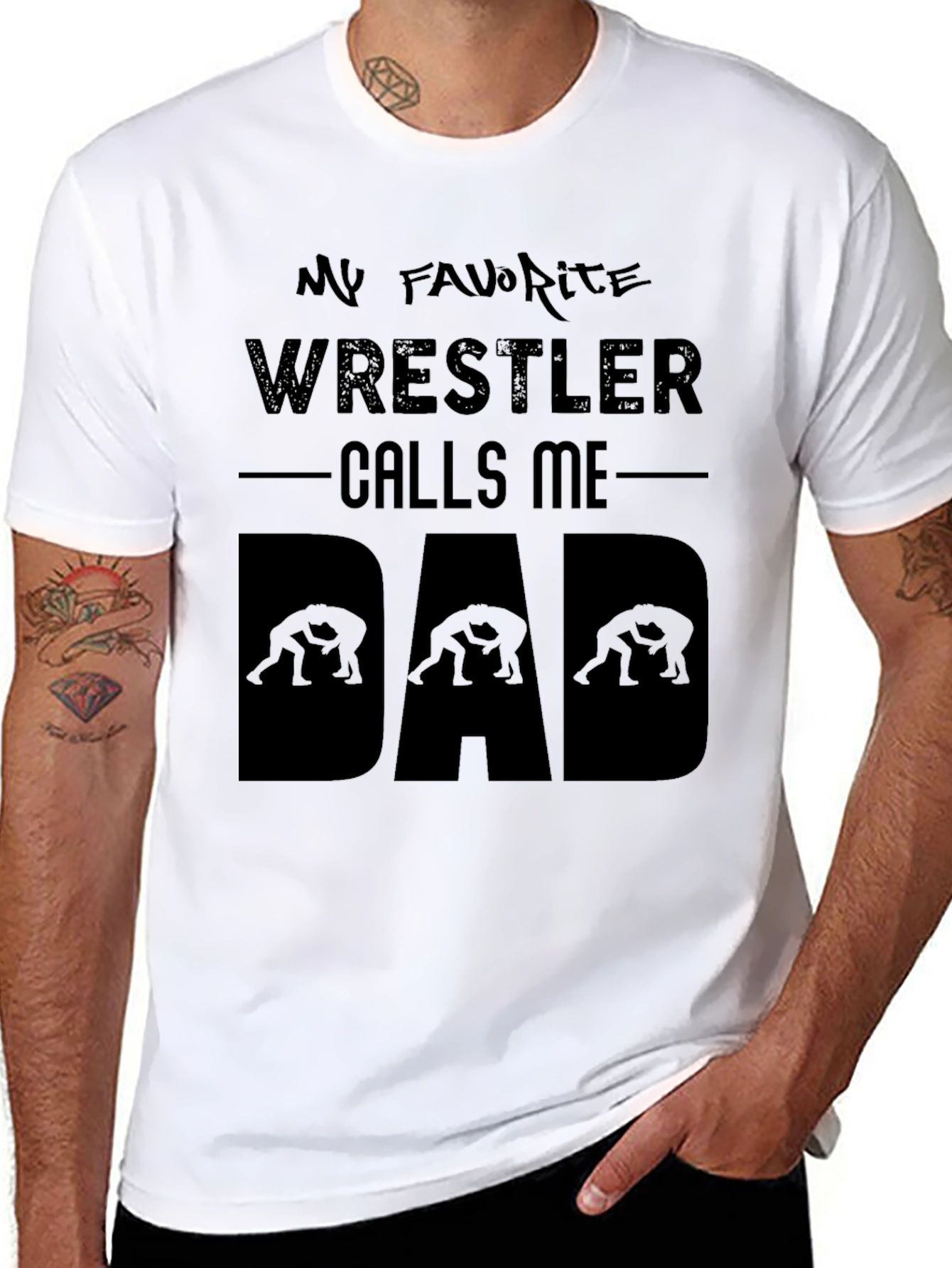 My Favorite Wrestler Calls Me Dad T-Shirt