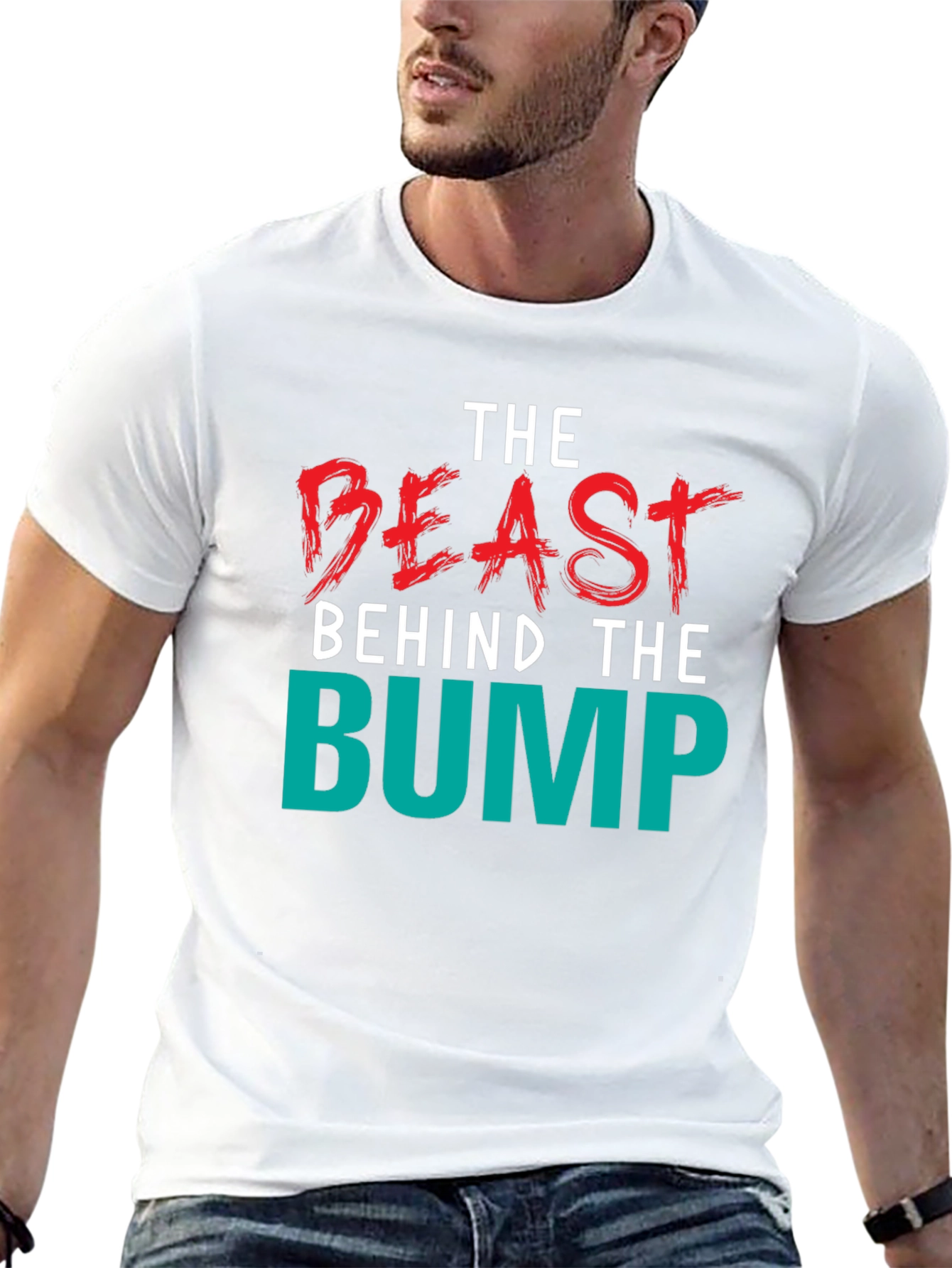 Beast Behind the Bump Mens Graphic Tee