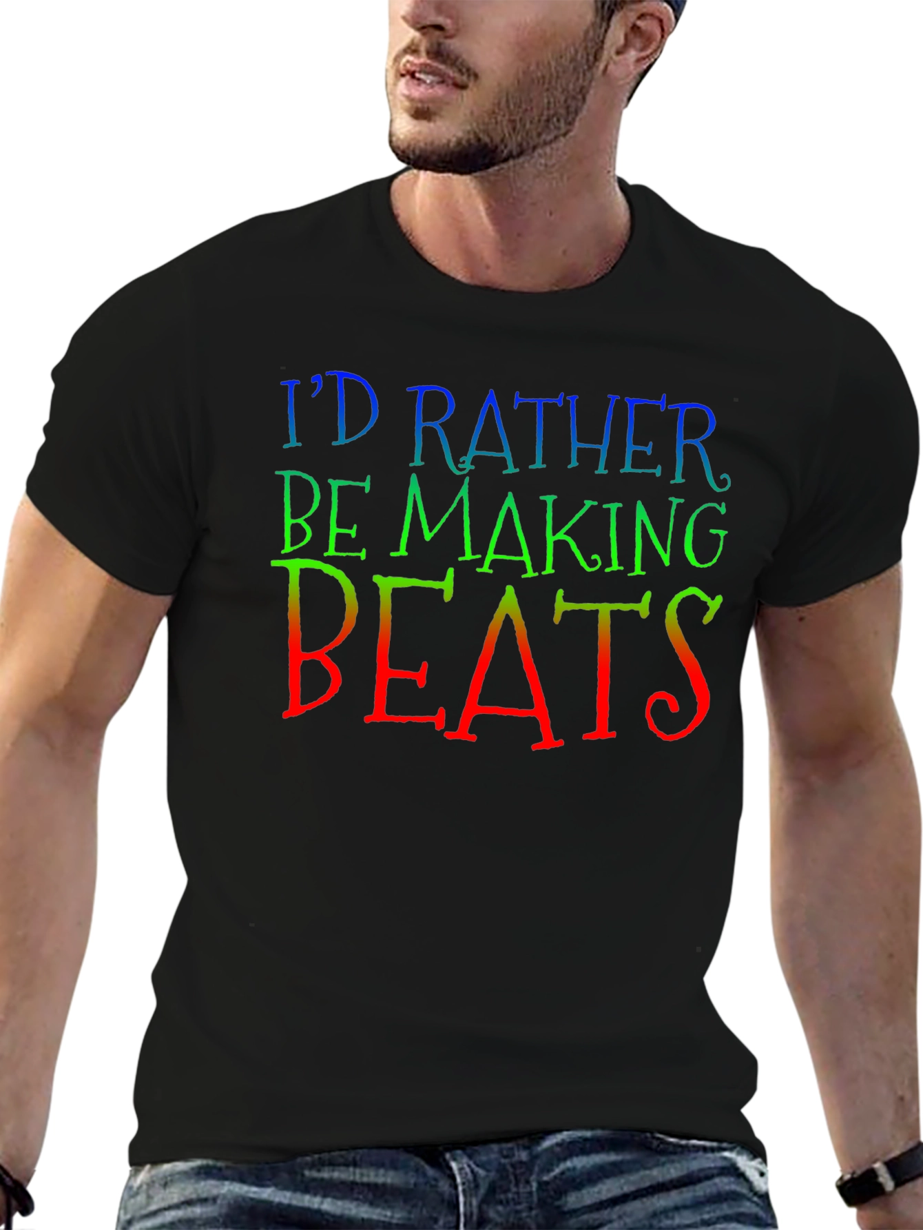 Id Rather Be Making Beats Graphic Tee