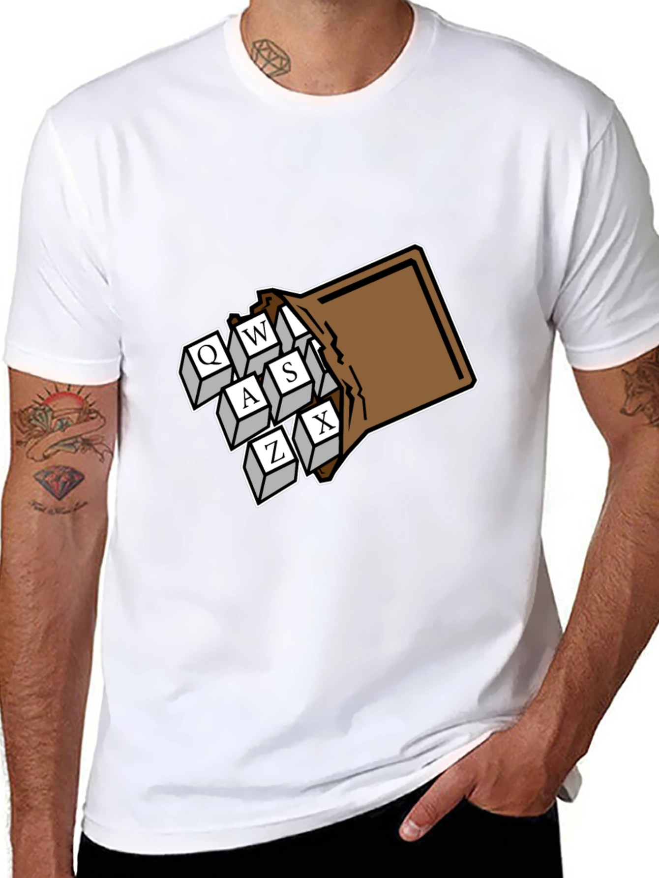 Gamer Keys T-Shirt - QWASZX Design