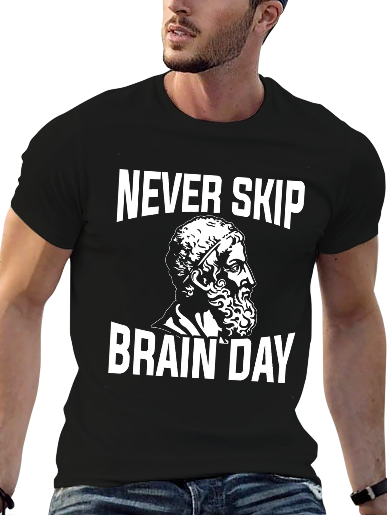 Never Skip Brain Day T-Shirt - Classic Design