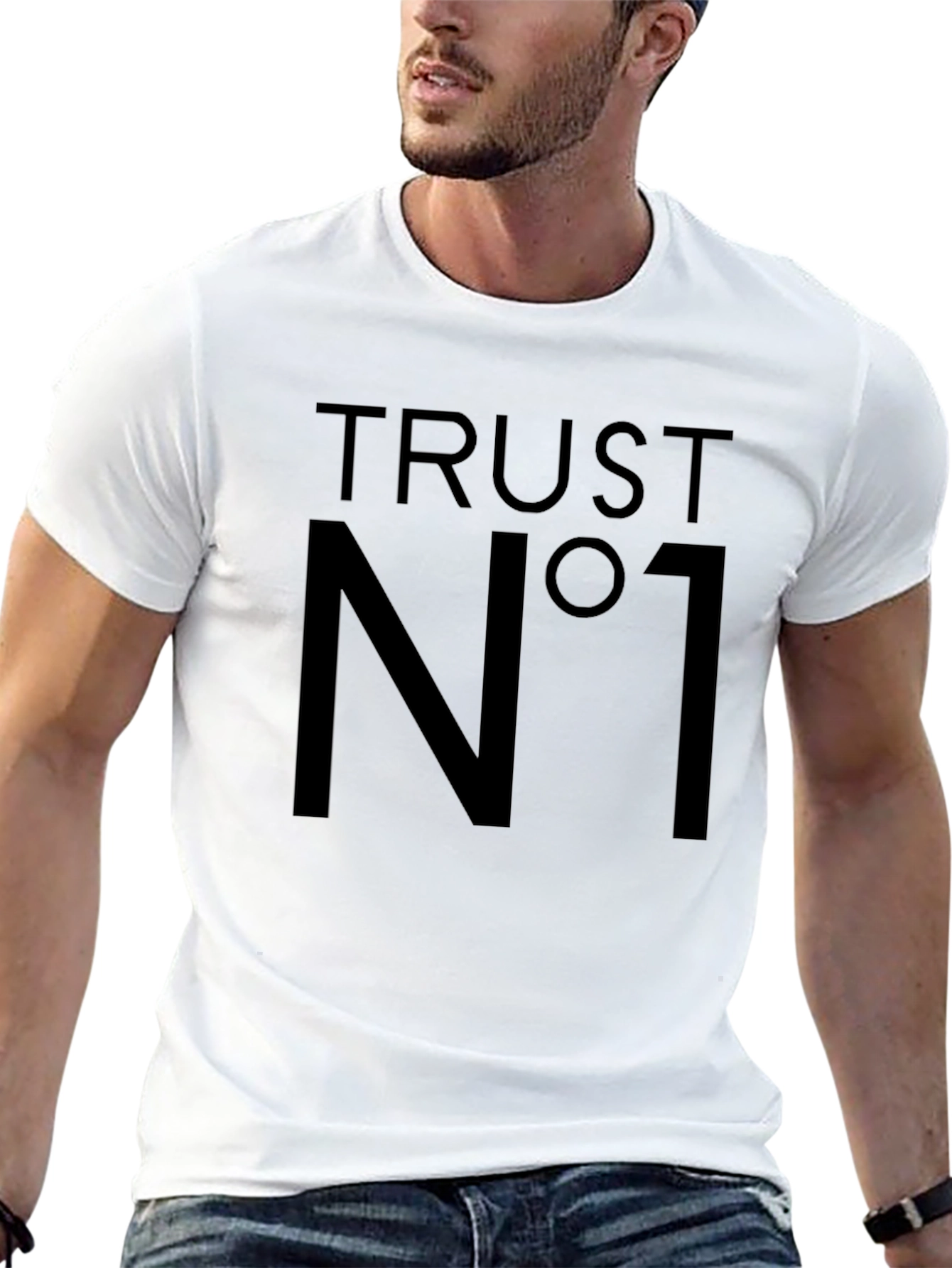 Trust No One Graphic Tee - Black