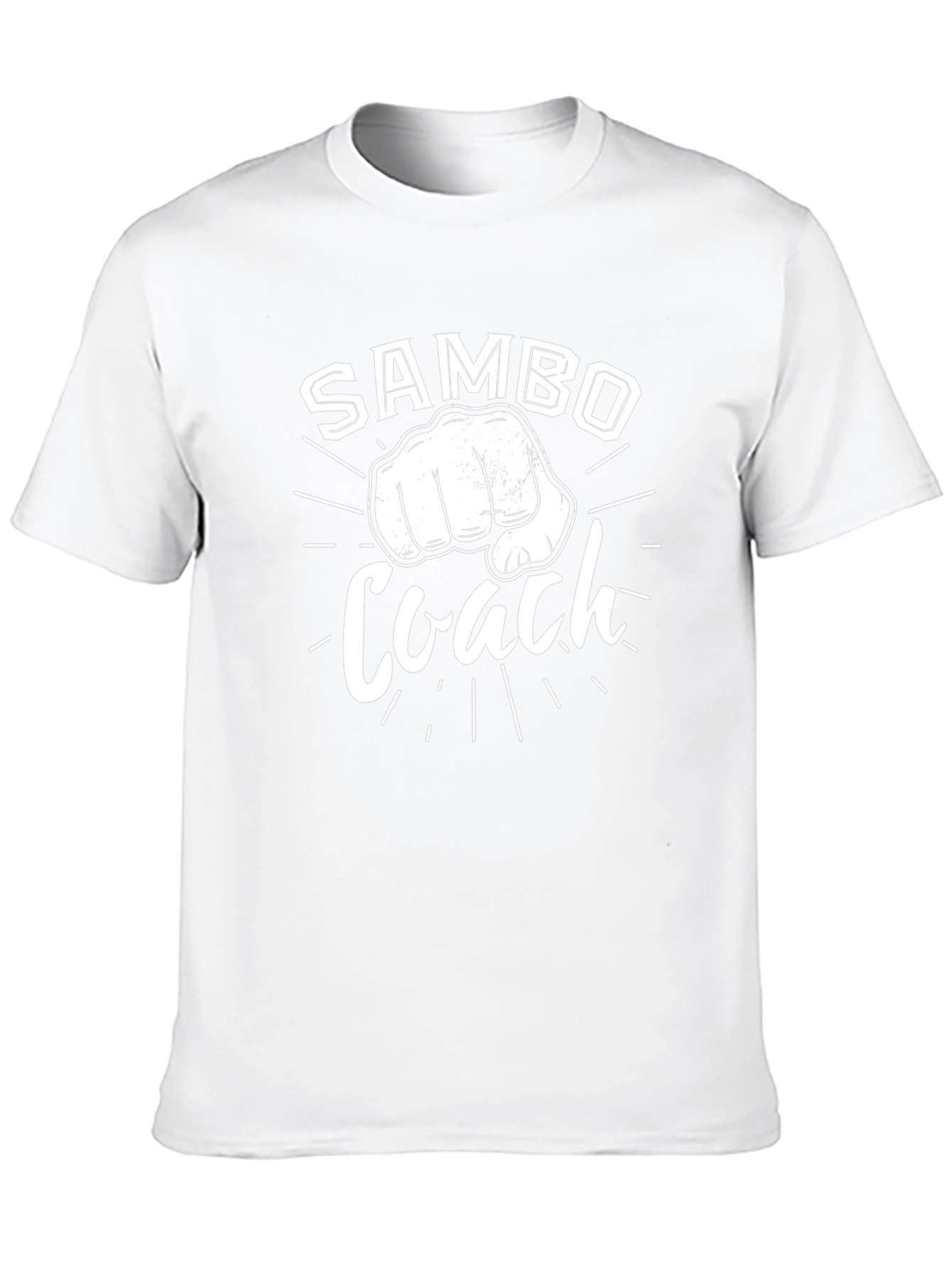 Sambo Coach Fist Graphic Black T-Shirt
