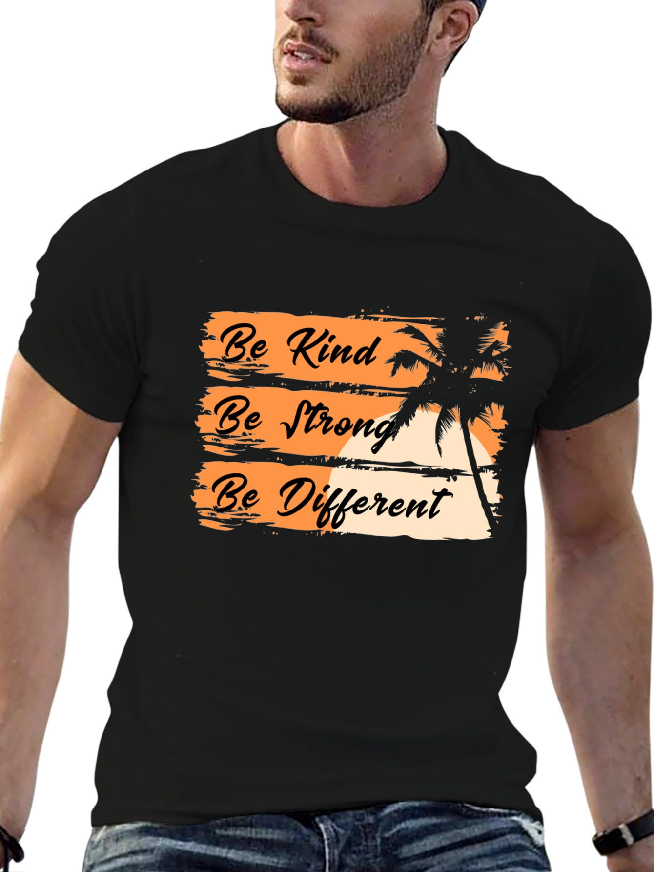 Be Kind Be Strong Be Different Graphic T-Shirt