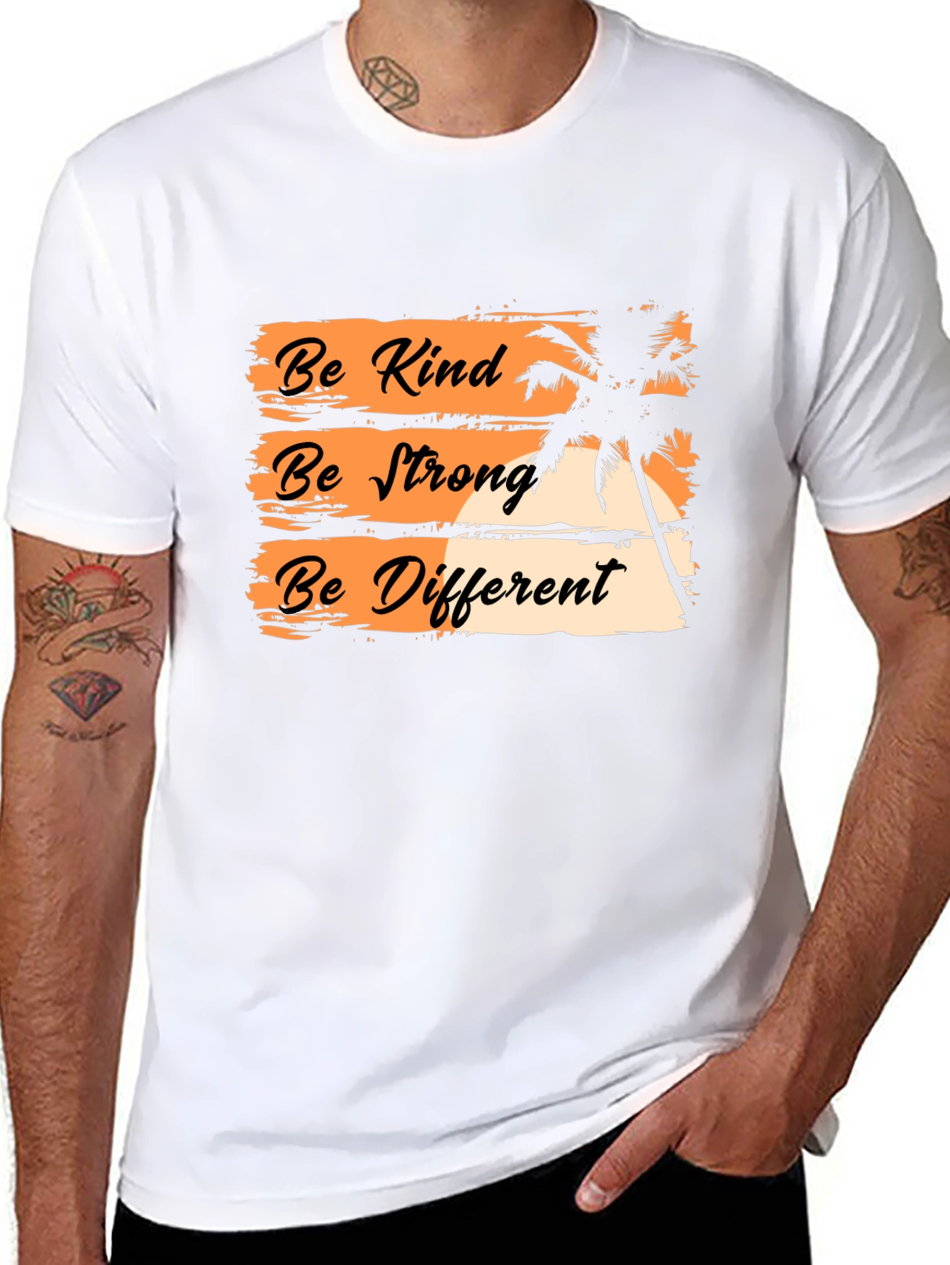 Be Kind Be Strong Be Different Graphic T-Shirt