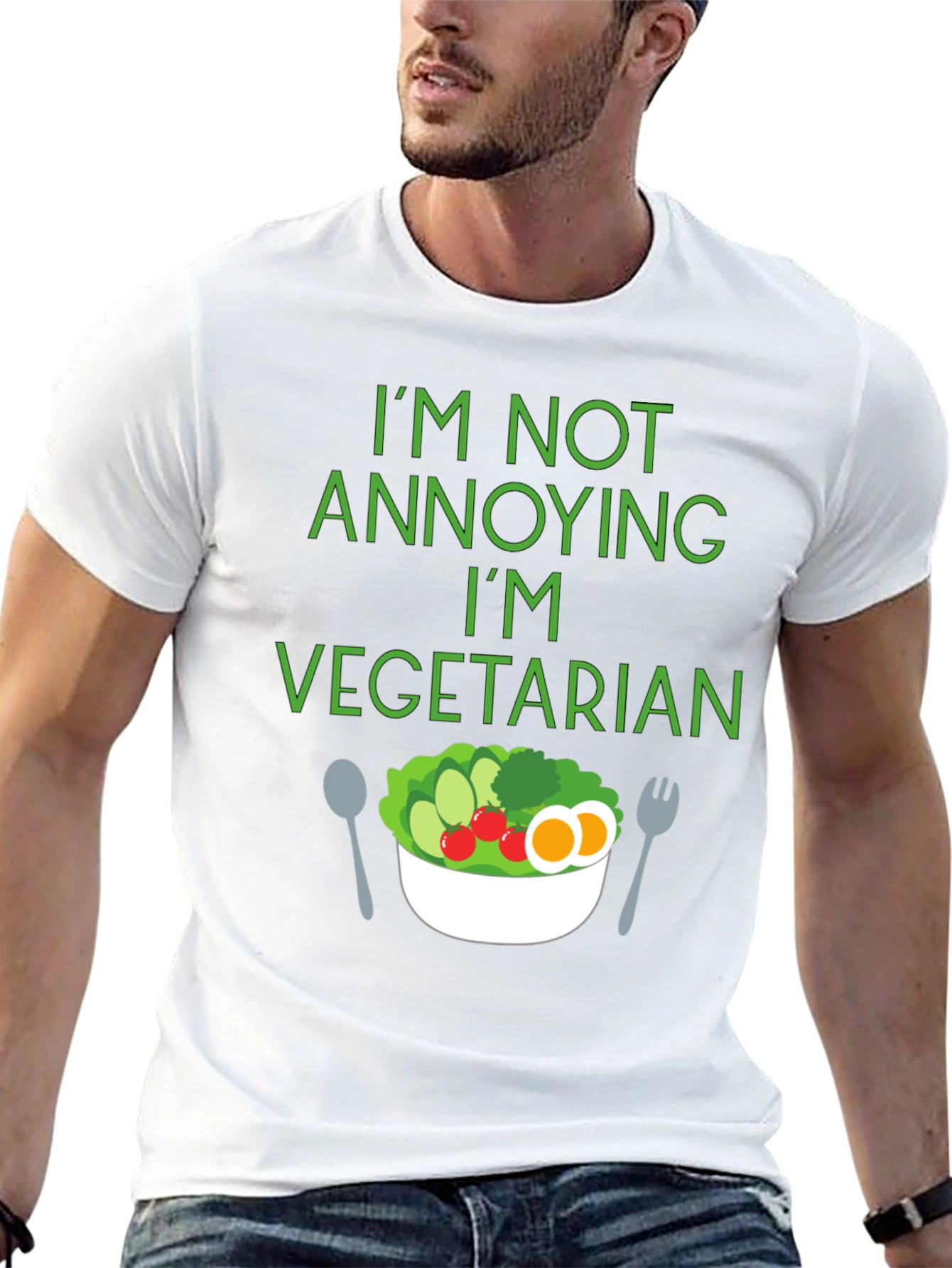 Vegetarian Statement T-Shirt: Not Annoying
