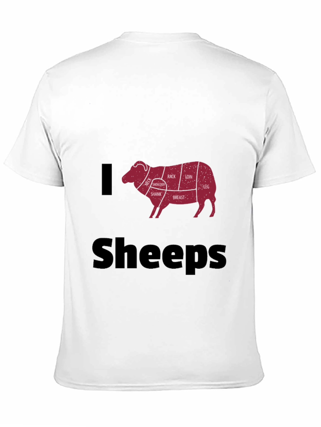I Love Sheeps T-Shirt - Butcher Cut Sheep Tee