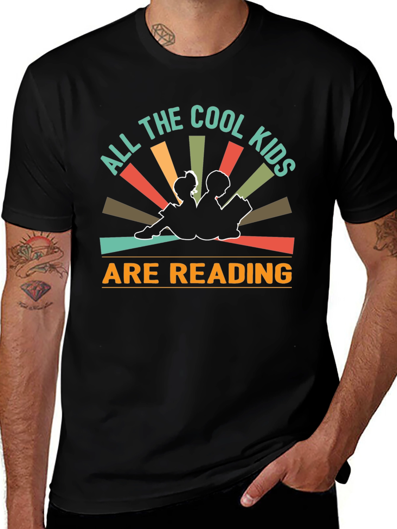 Cool Kids Reading Graphic T-Shirt