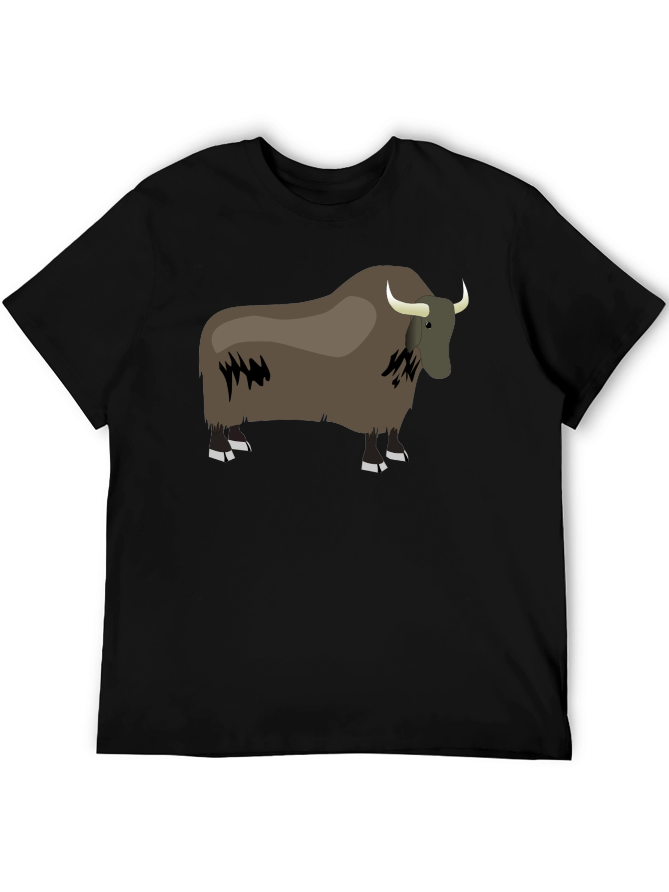 Yak Graphic Tee - Comfortable Black T-Shirt