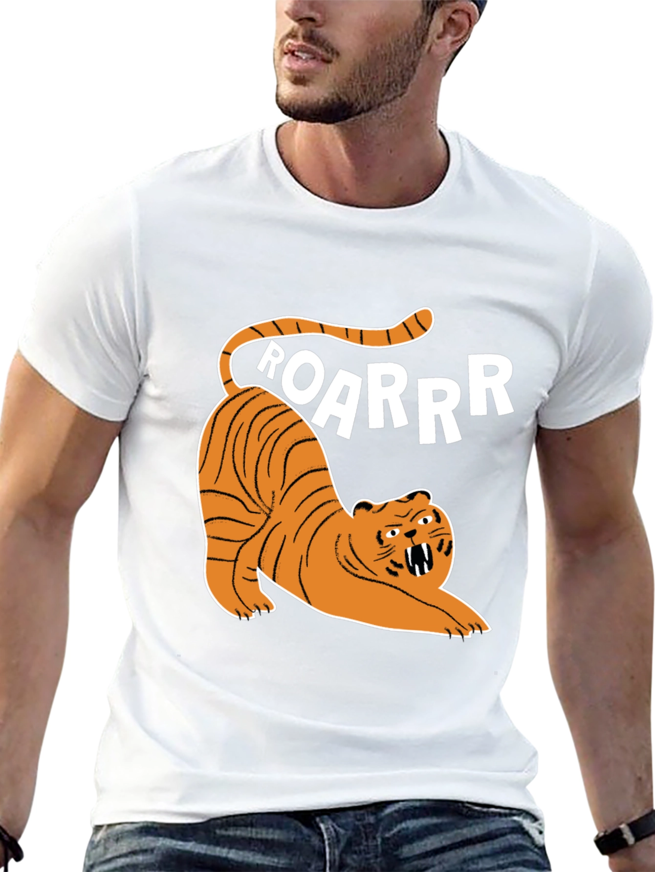 Roaring Tiger Graphic Tee - Fun & Stylish