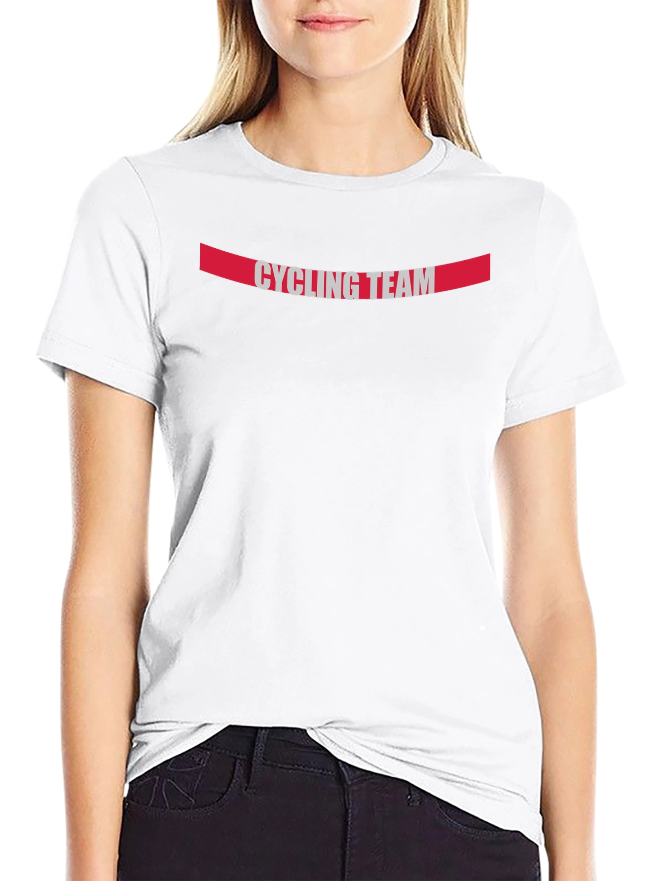 Cycling Team Graphic Tee - Sporty Mens T-Shirt
