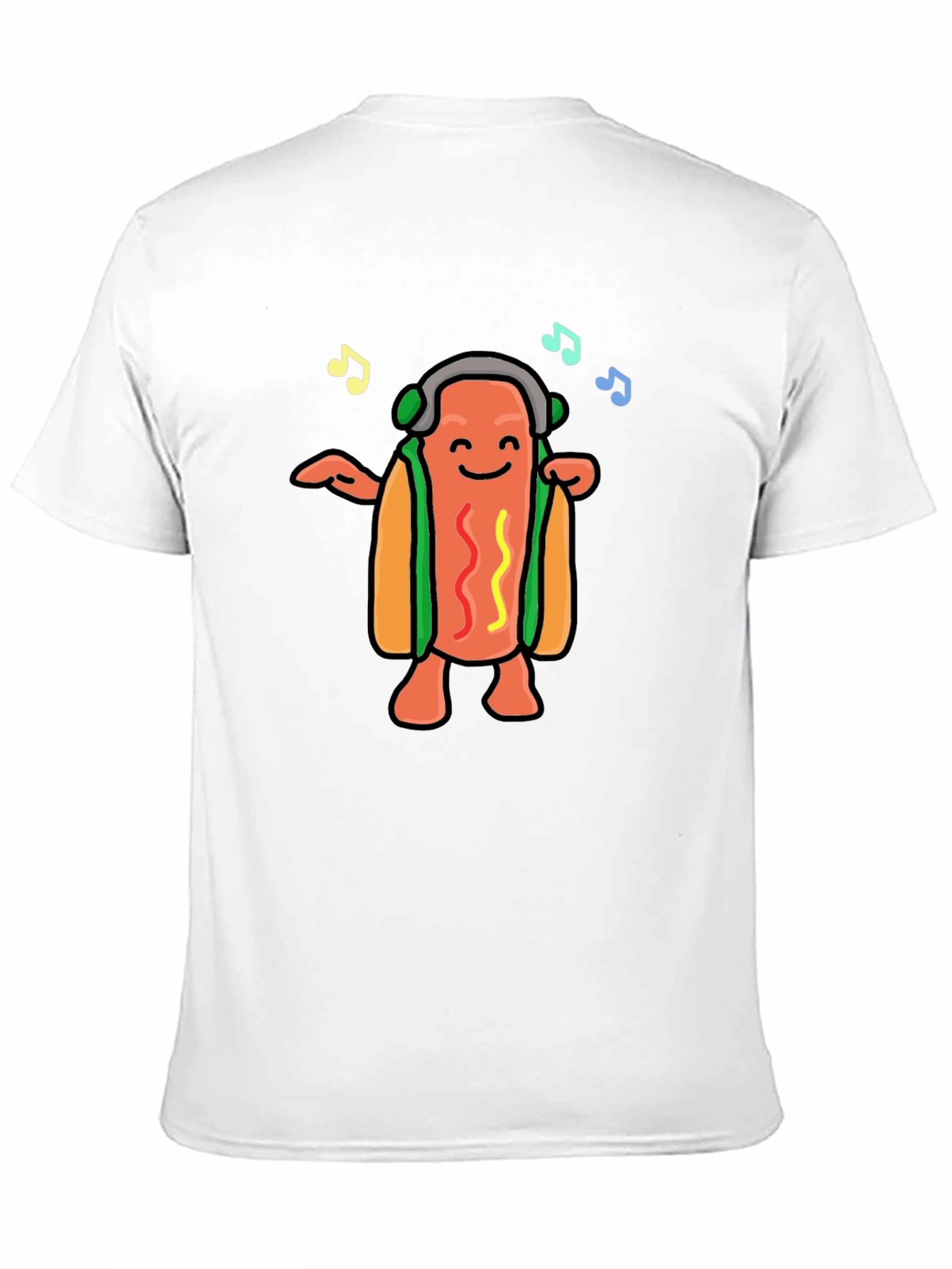Dancing Hotdog Graphic T-Shirt - Music Lover Tee