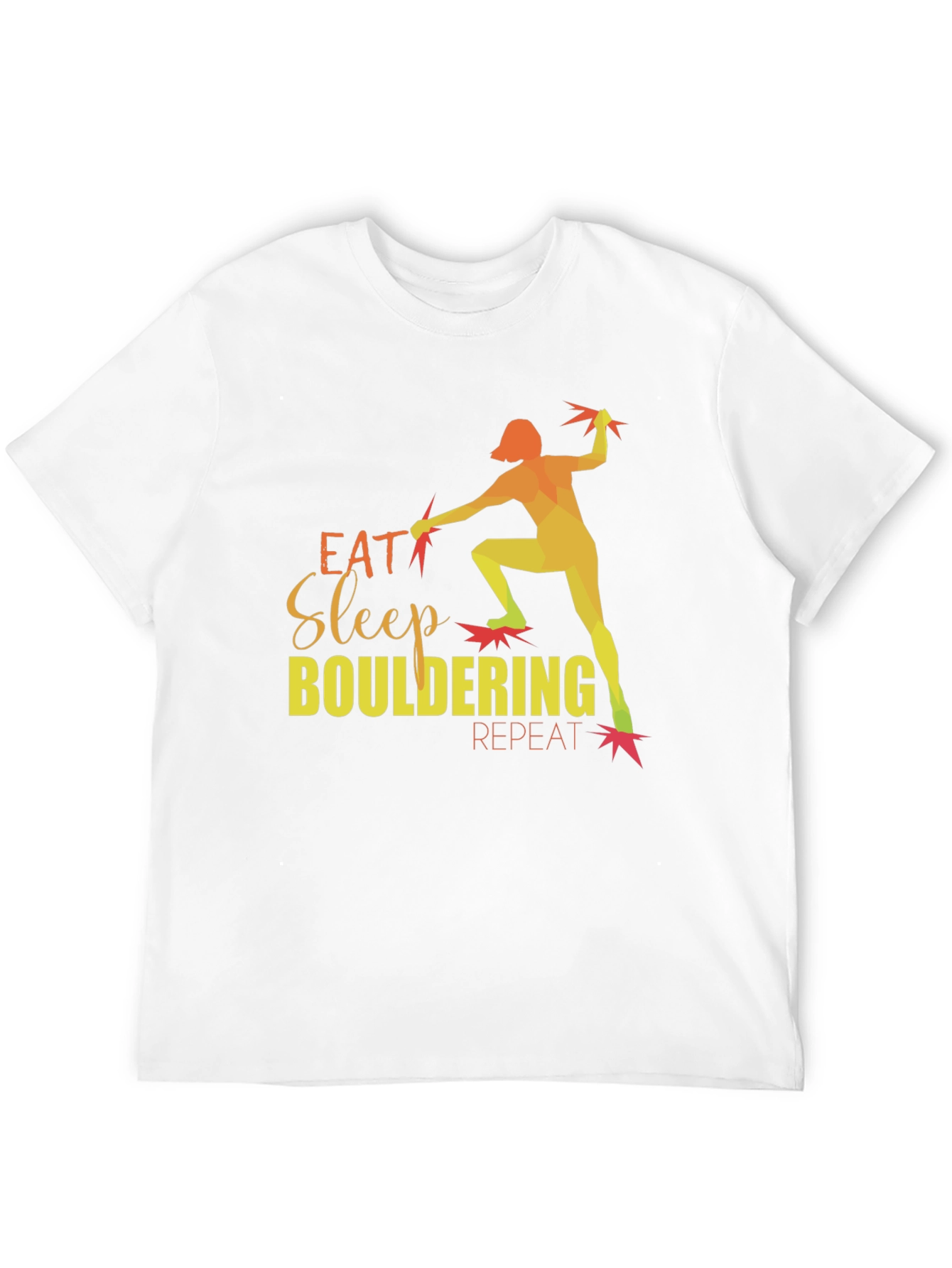 Eat Sleep Bouldering Repeat Graphic T-Shirt
