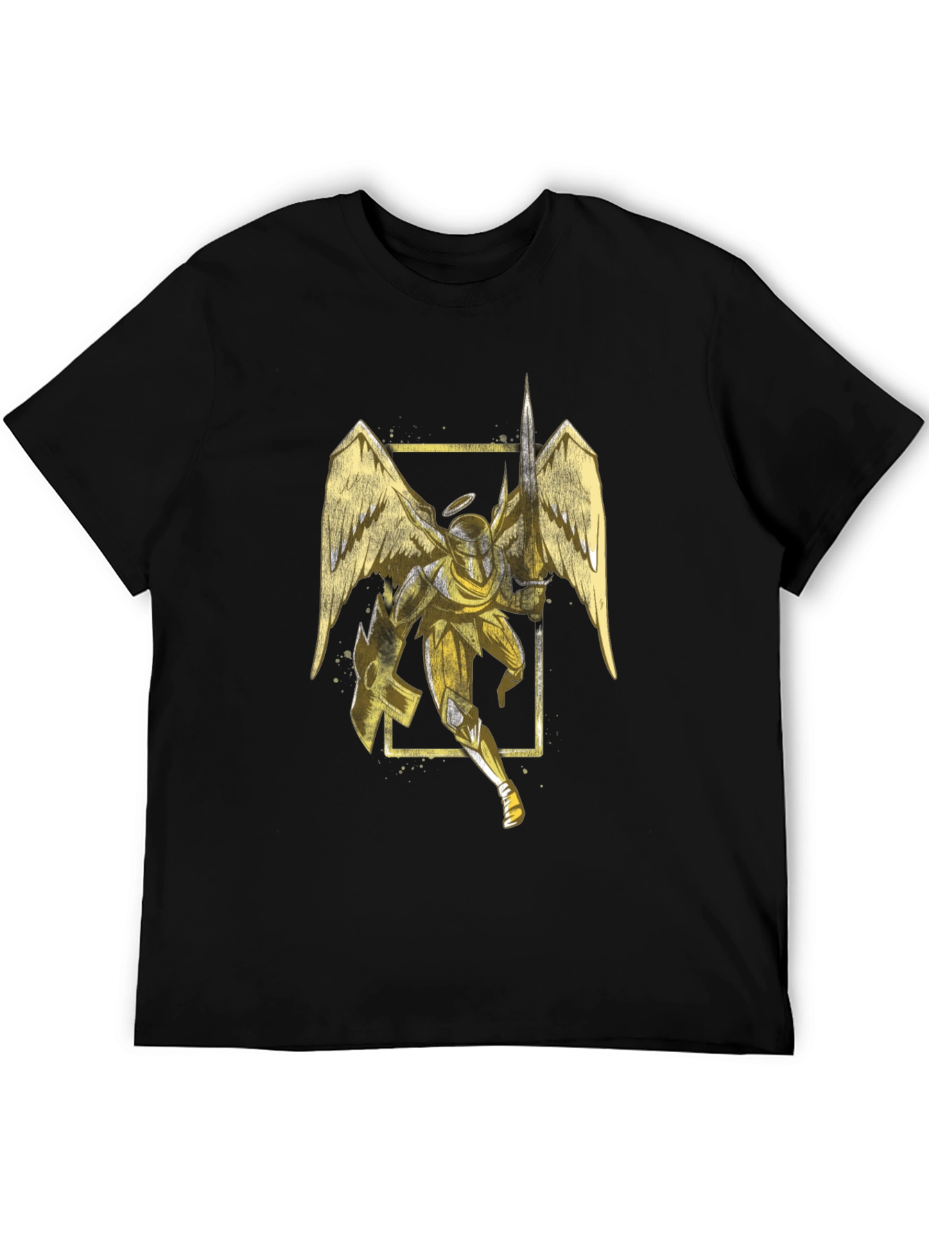 Angel Knight Graphic Tee - Black T-Shirt