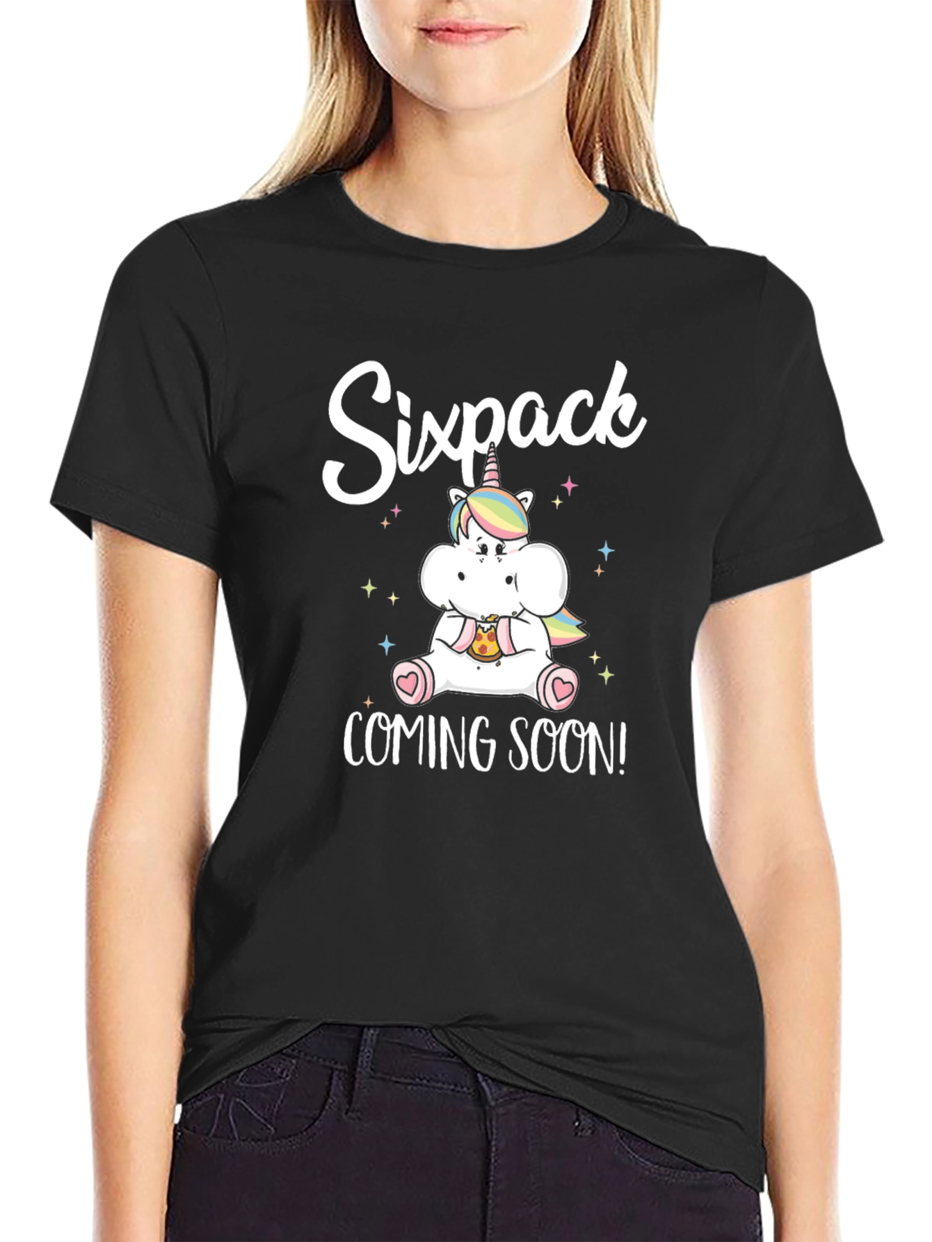 Sixpack Coming Soon Unicorn T-Shirt