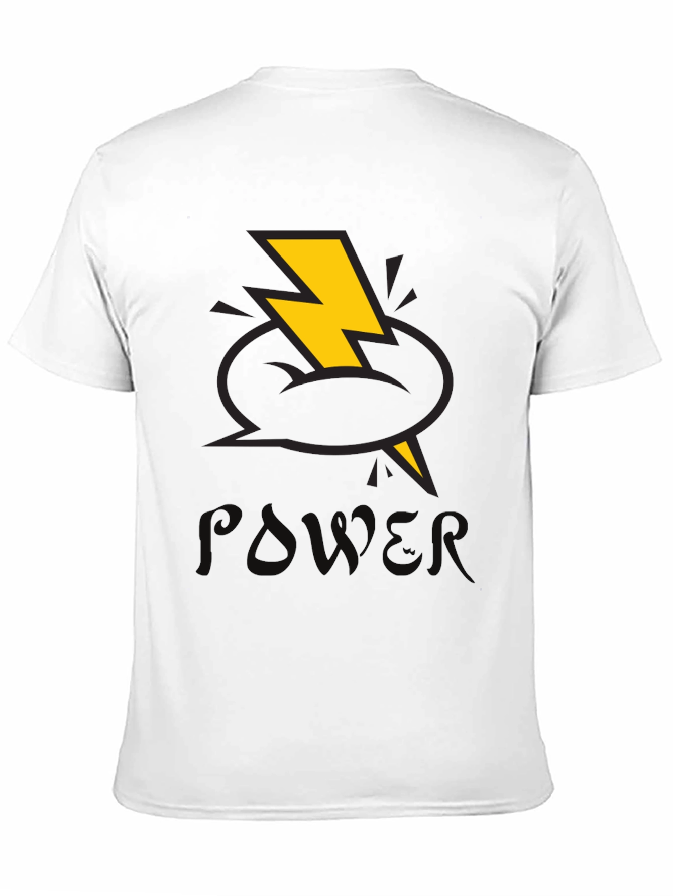Power T-Shirt with Lightning Bolt Design