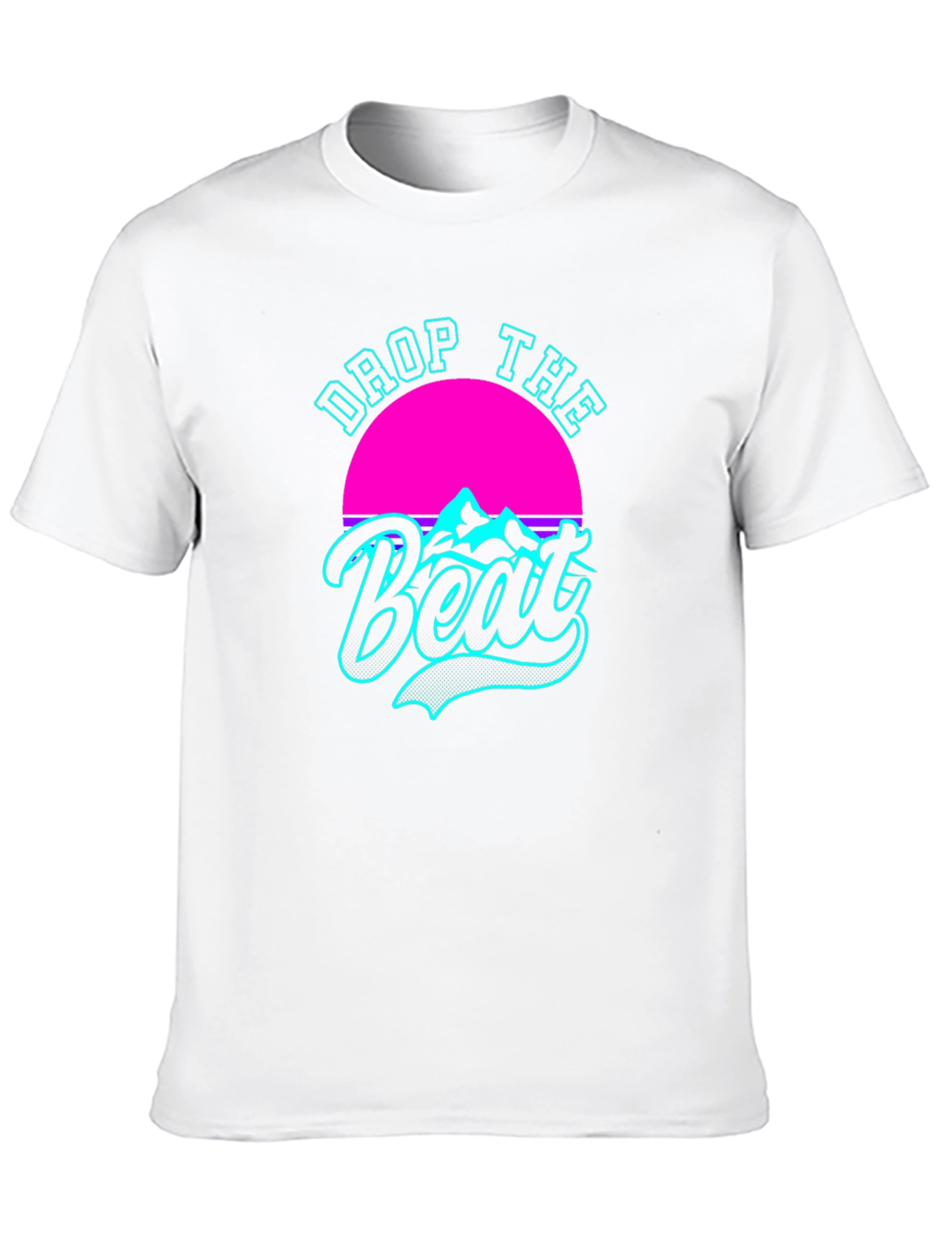 Retro Drop The Beat Black T-Shirt