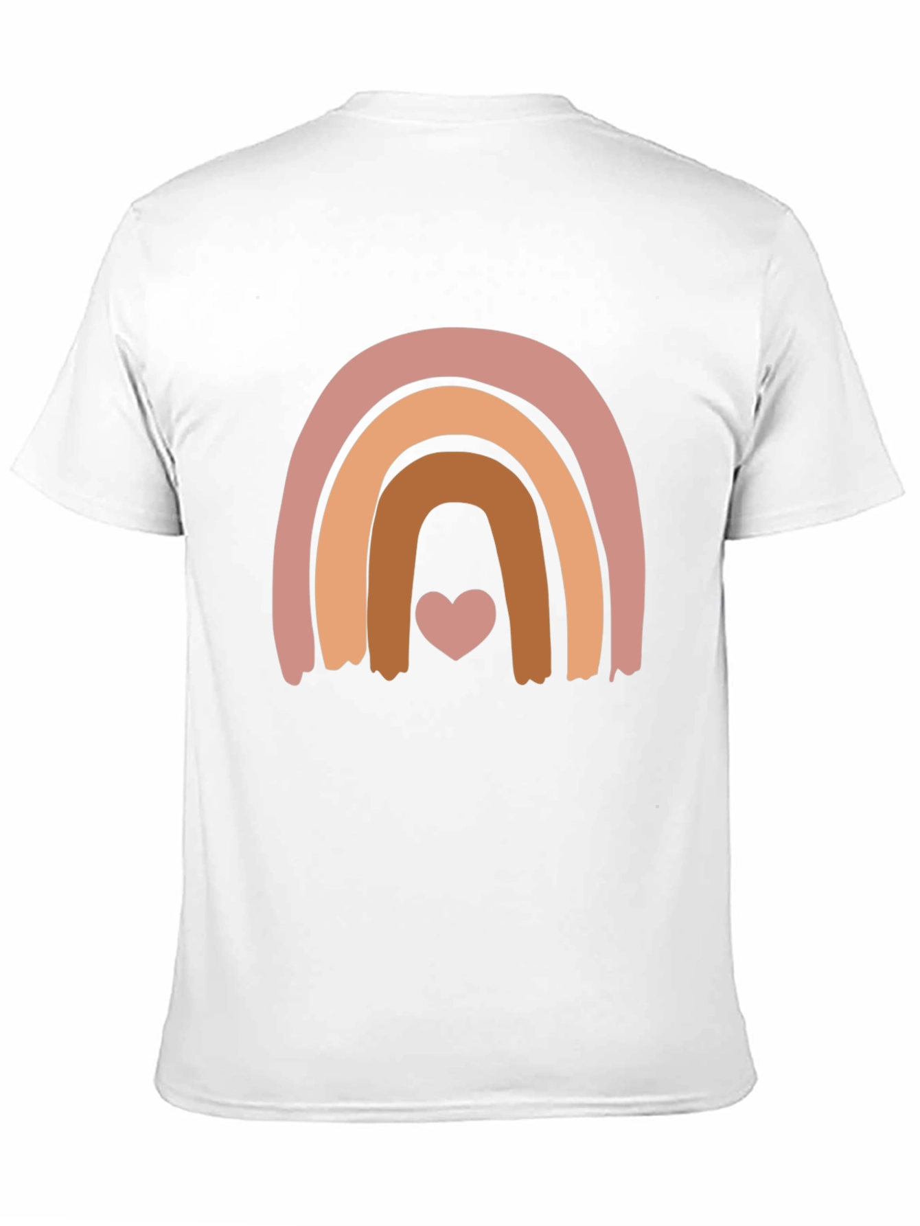 Boho Rainbow Heart Graphic Tee