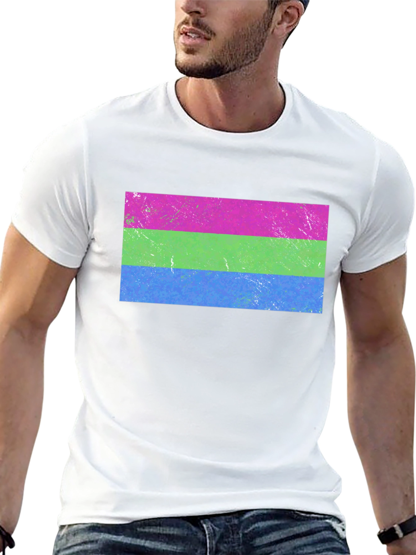 Pansexual Pride Flag Graphic Tee - Unisex