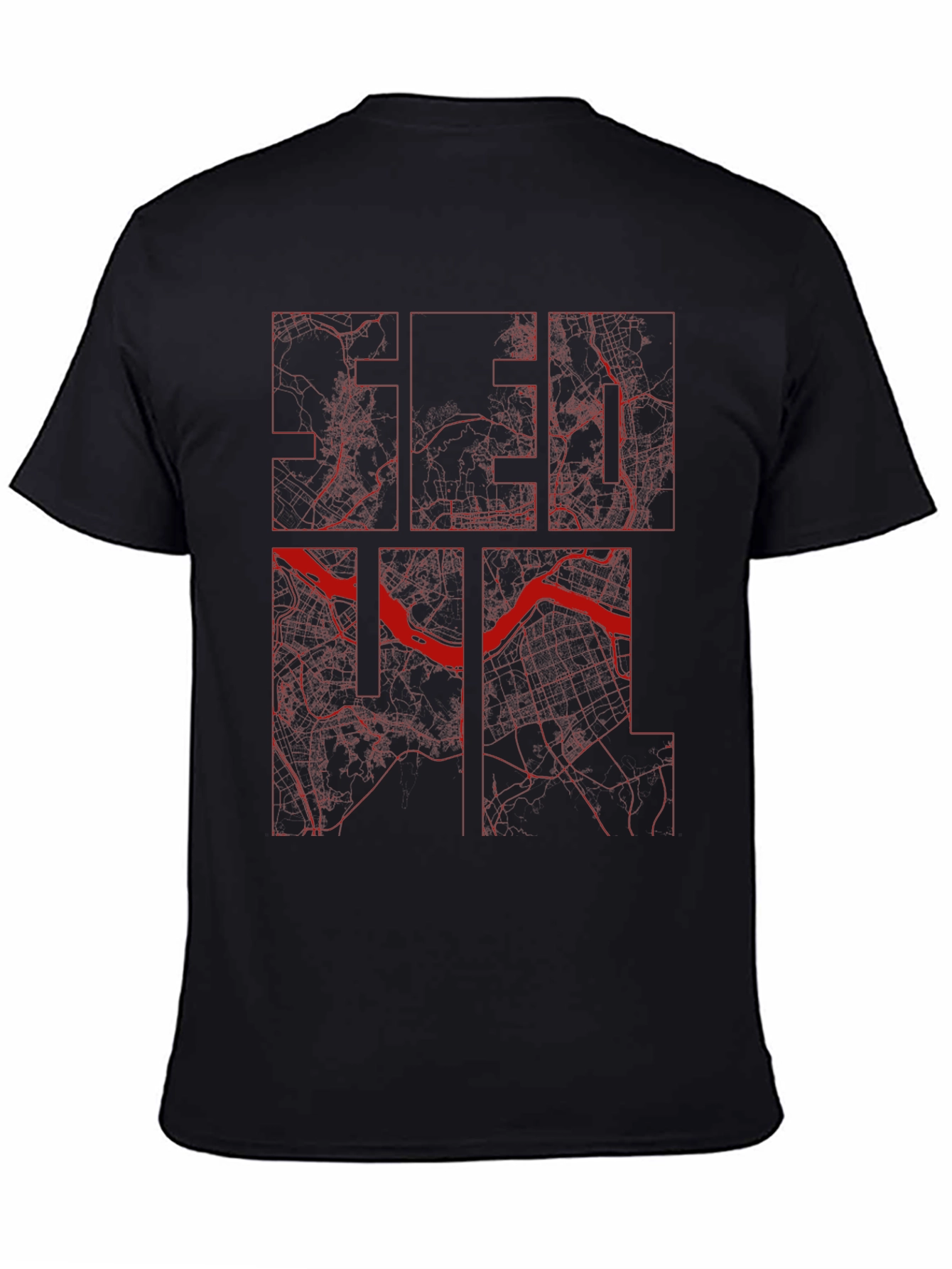 Seoul Map T-Shirt - Unique City Design