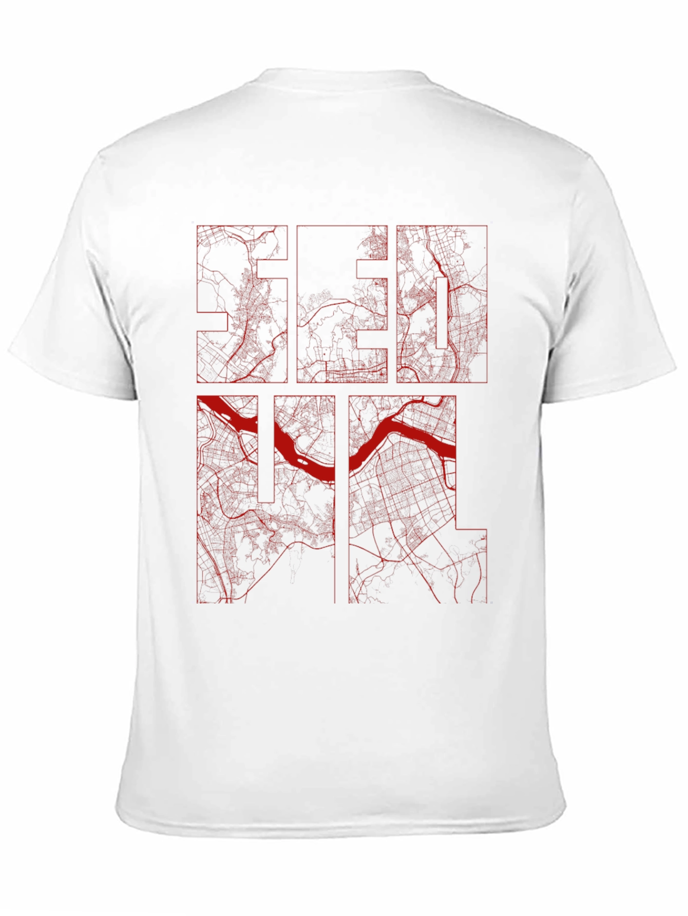 Seoul Map T-Shirt - Unique City Design