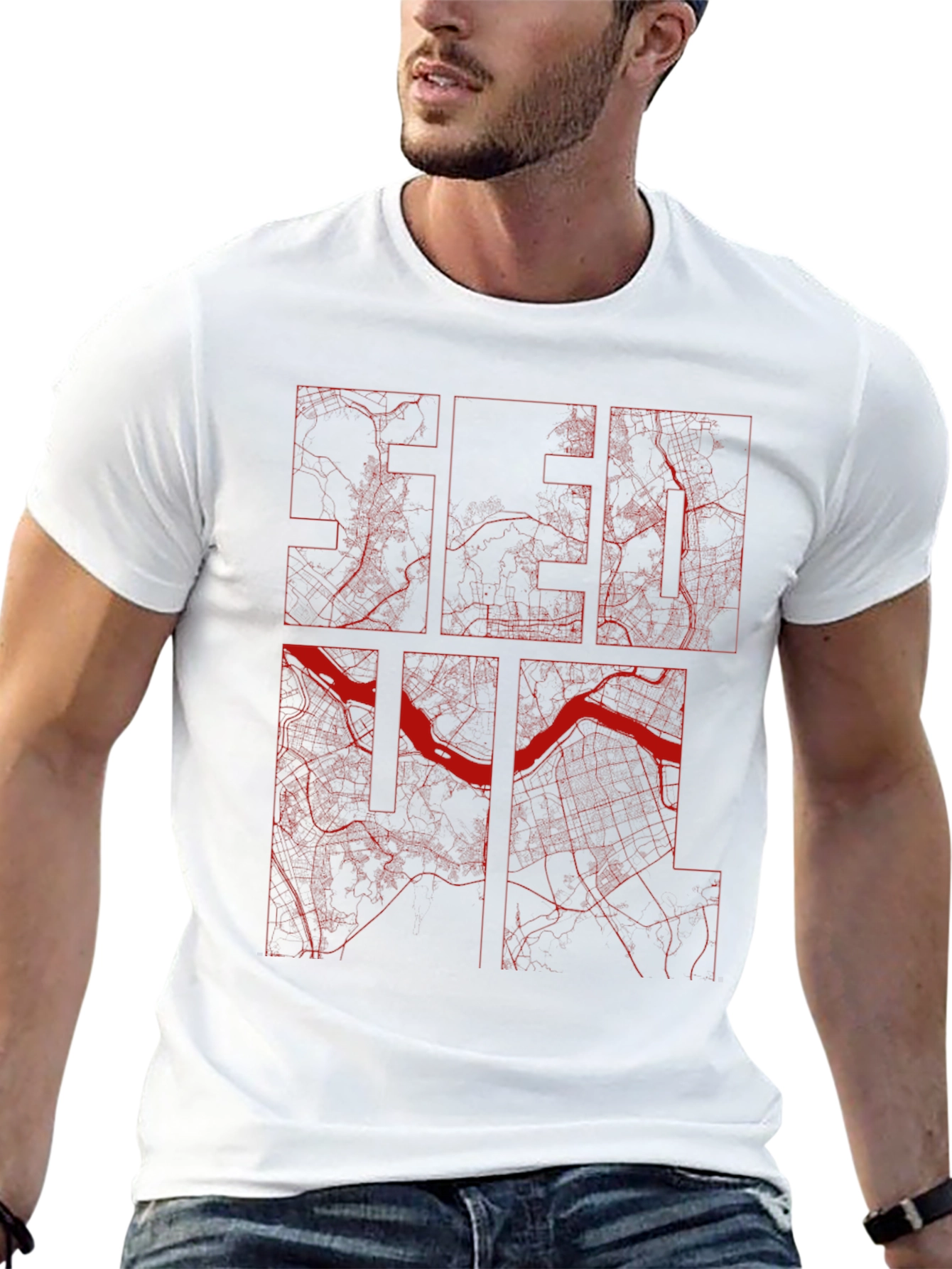 Seoul Map T-Shirt - Unique City Design