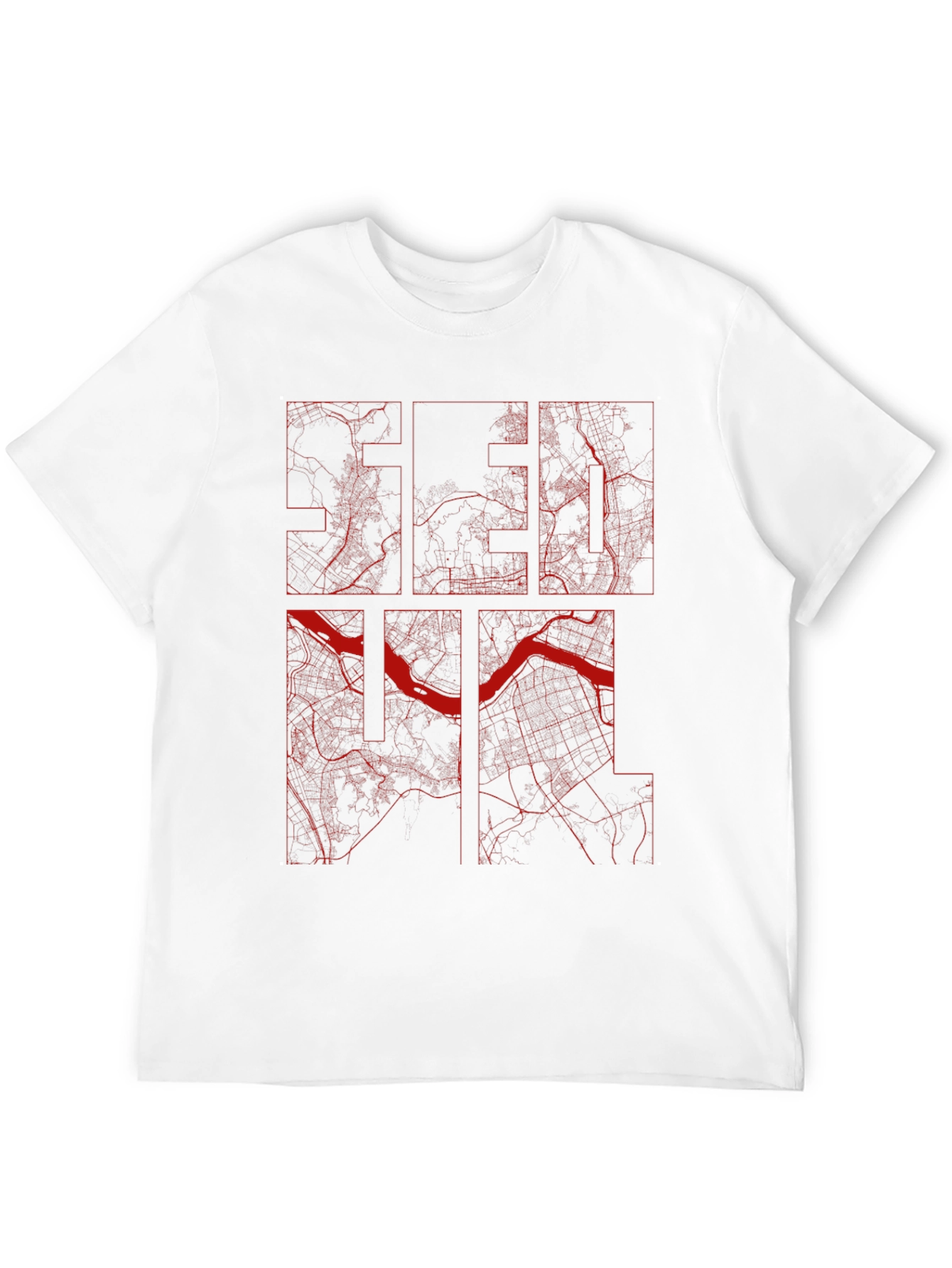 Seoul Map T-Shirt - Unique City Design